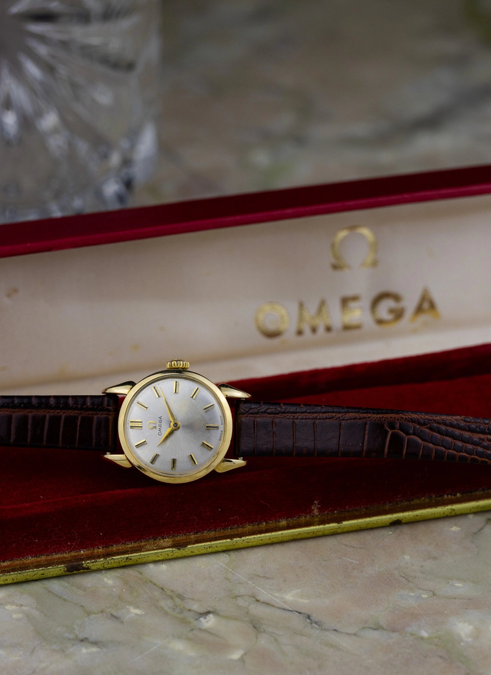 1959 Lady Omega Gold Filled 2443-42 cal. 244 Box