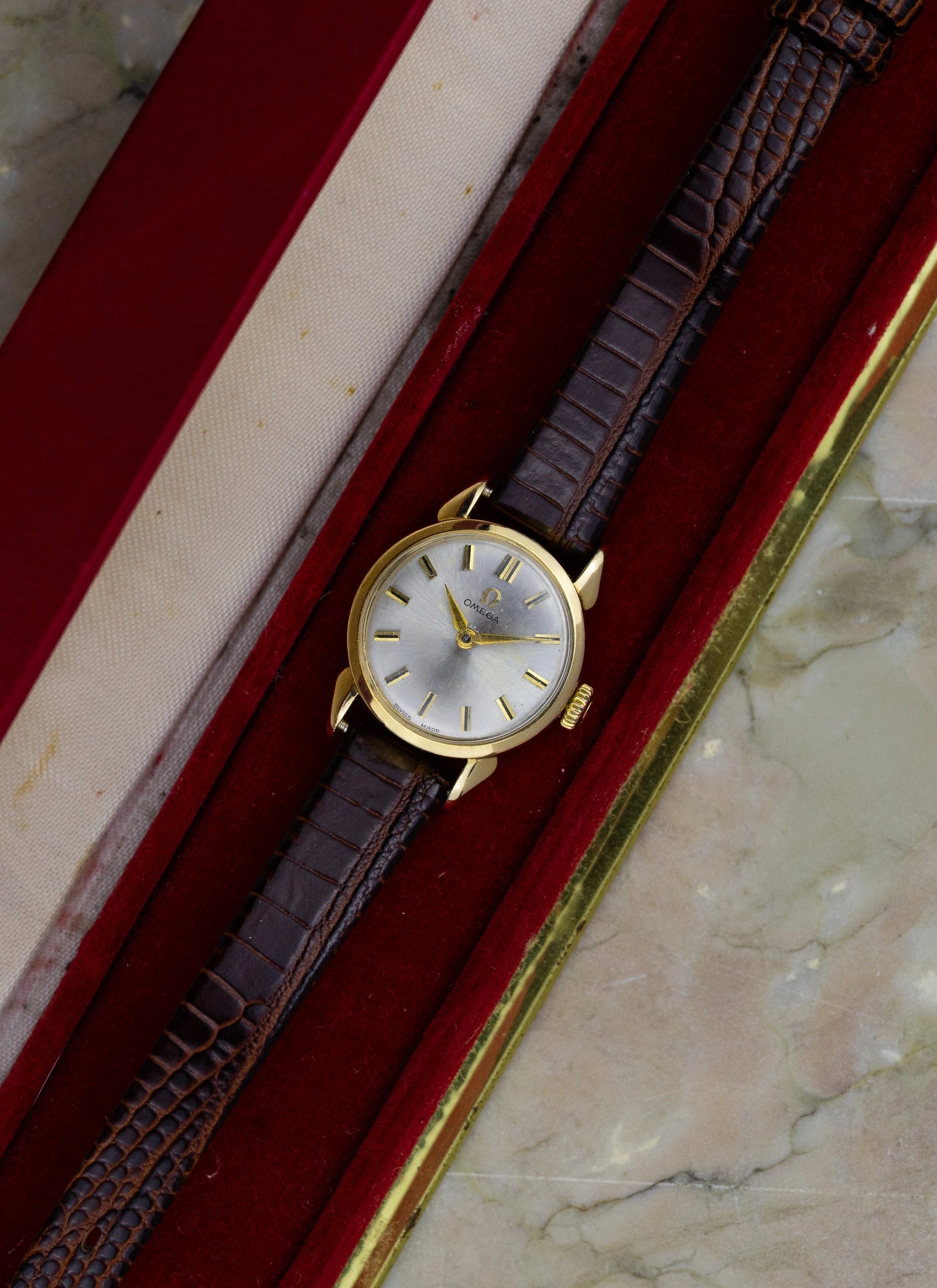 1959 Lady Omega Gold Filled 2443-42 cal. 244 Box