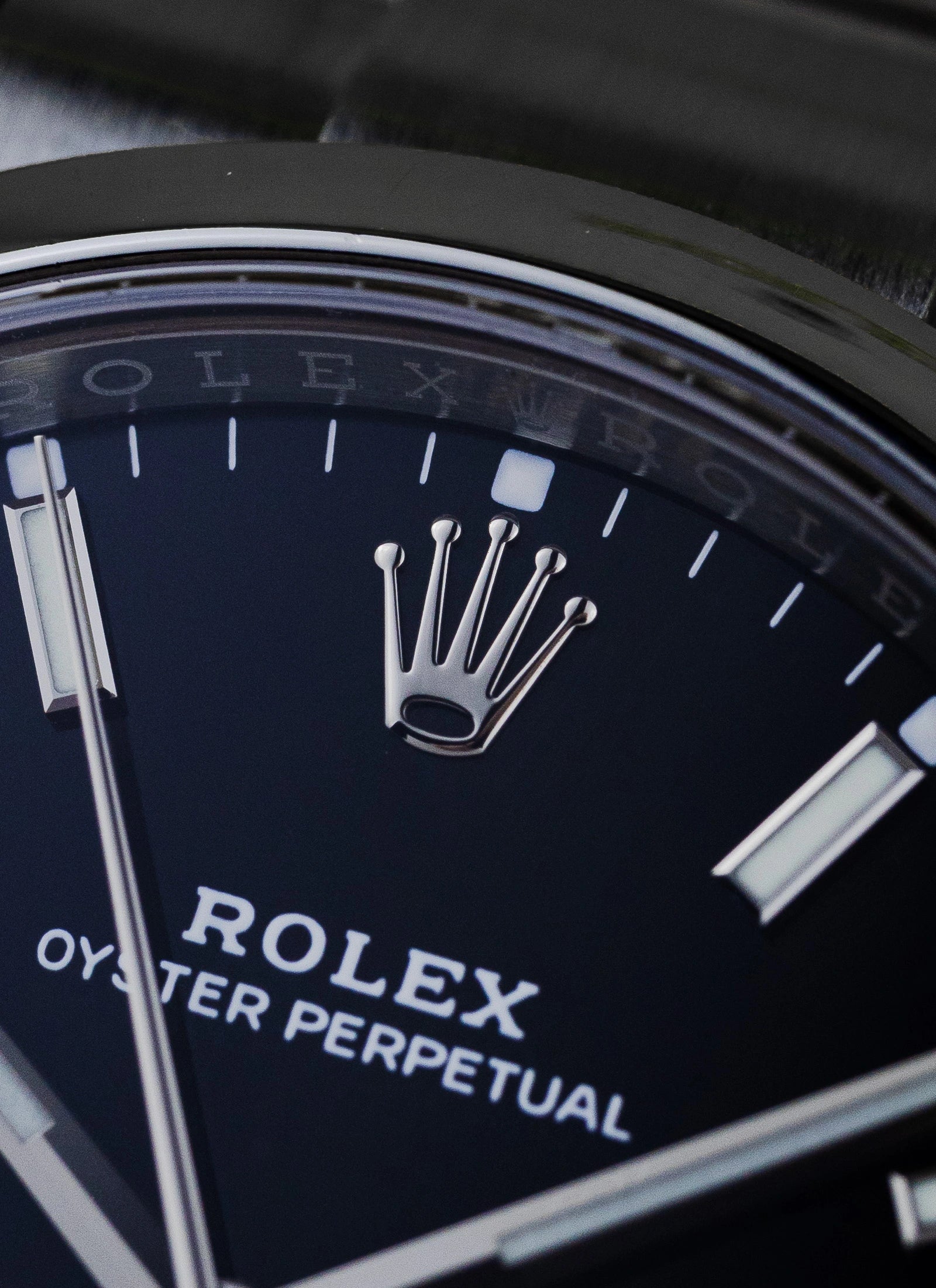 2010s Rolex Oyster Perpetual Black Dial 114200 Box