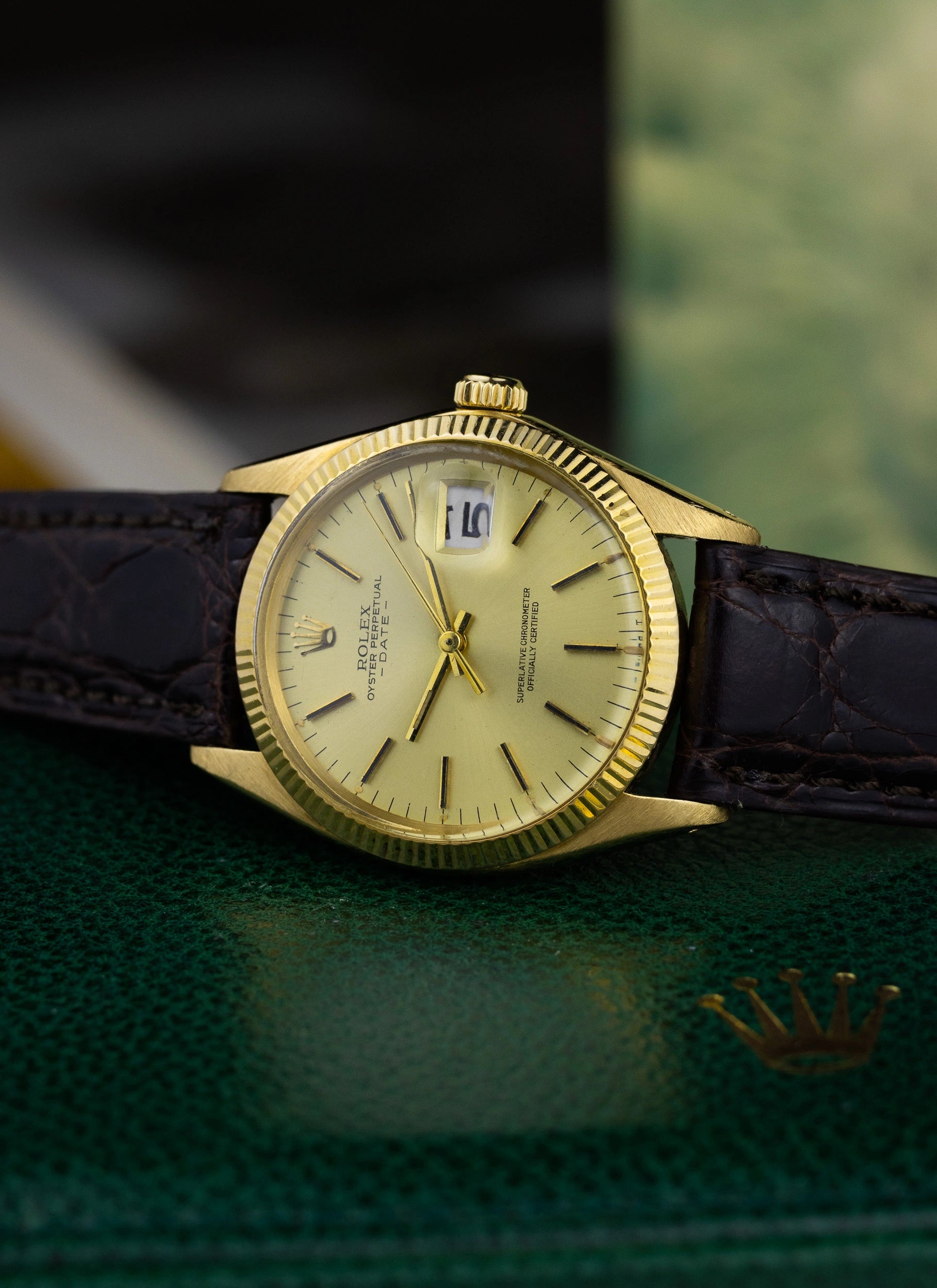 1970 18K Rolex Oyster Perpetual 1503 Box