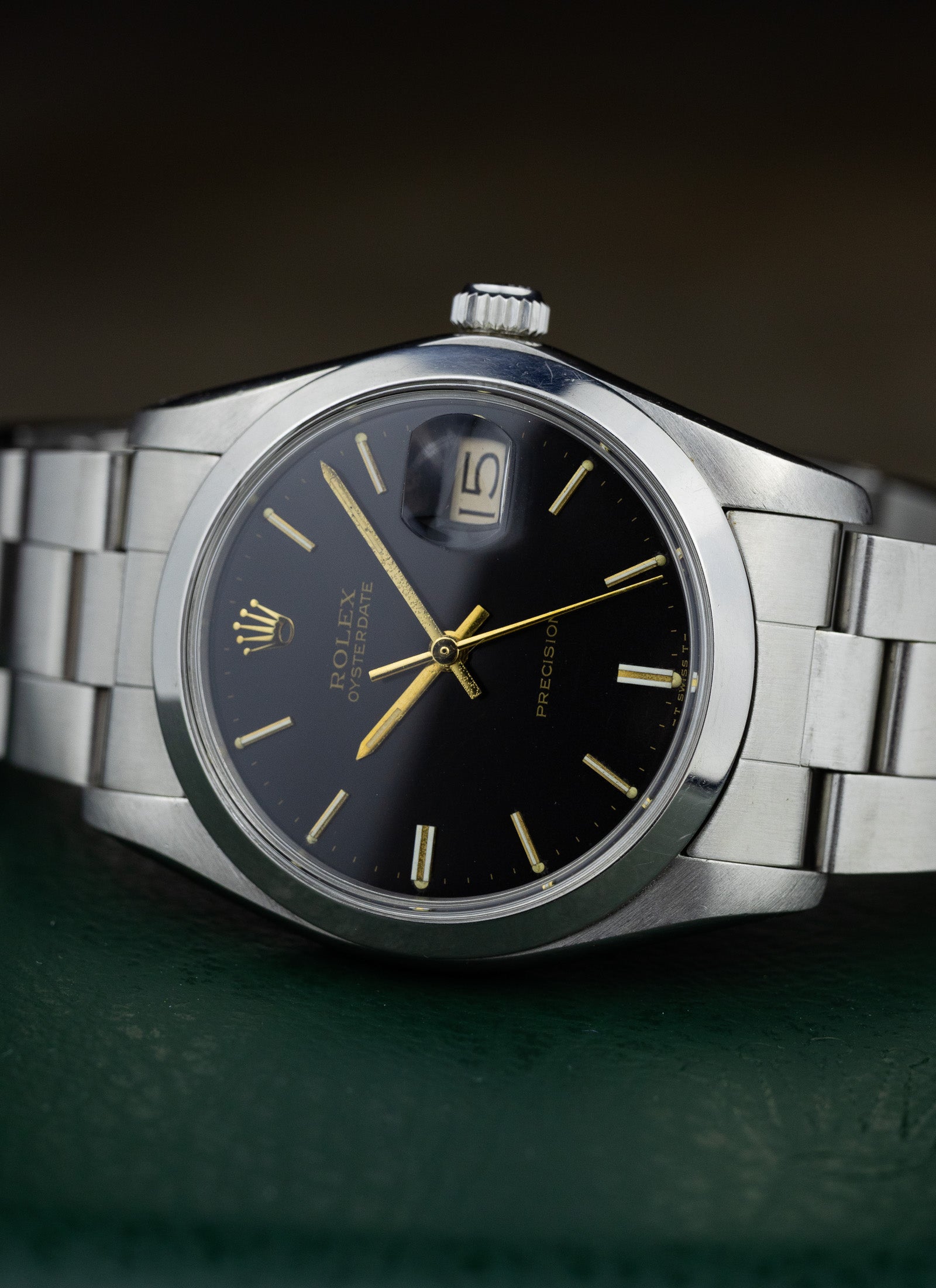 1984 Rolex Oyster Date Precision Black Dial 6694 Serviced