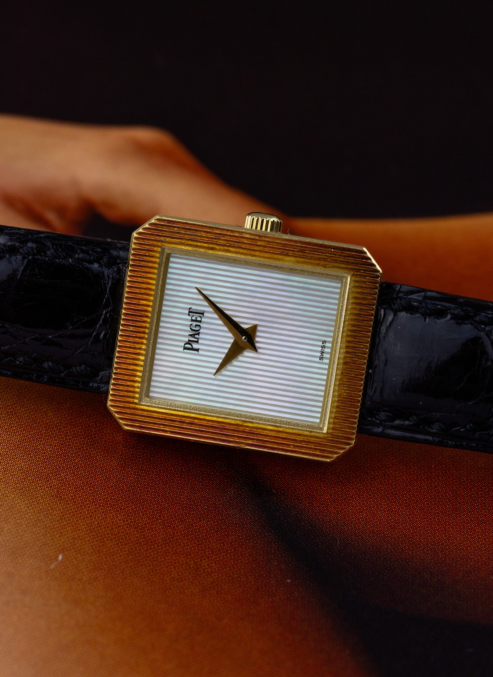 1990s 18K Lady Piaget Protocole MOP Dial 8354N Unpolished