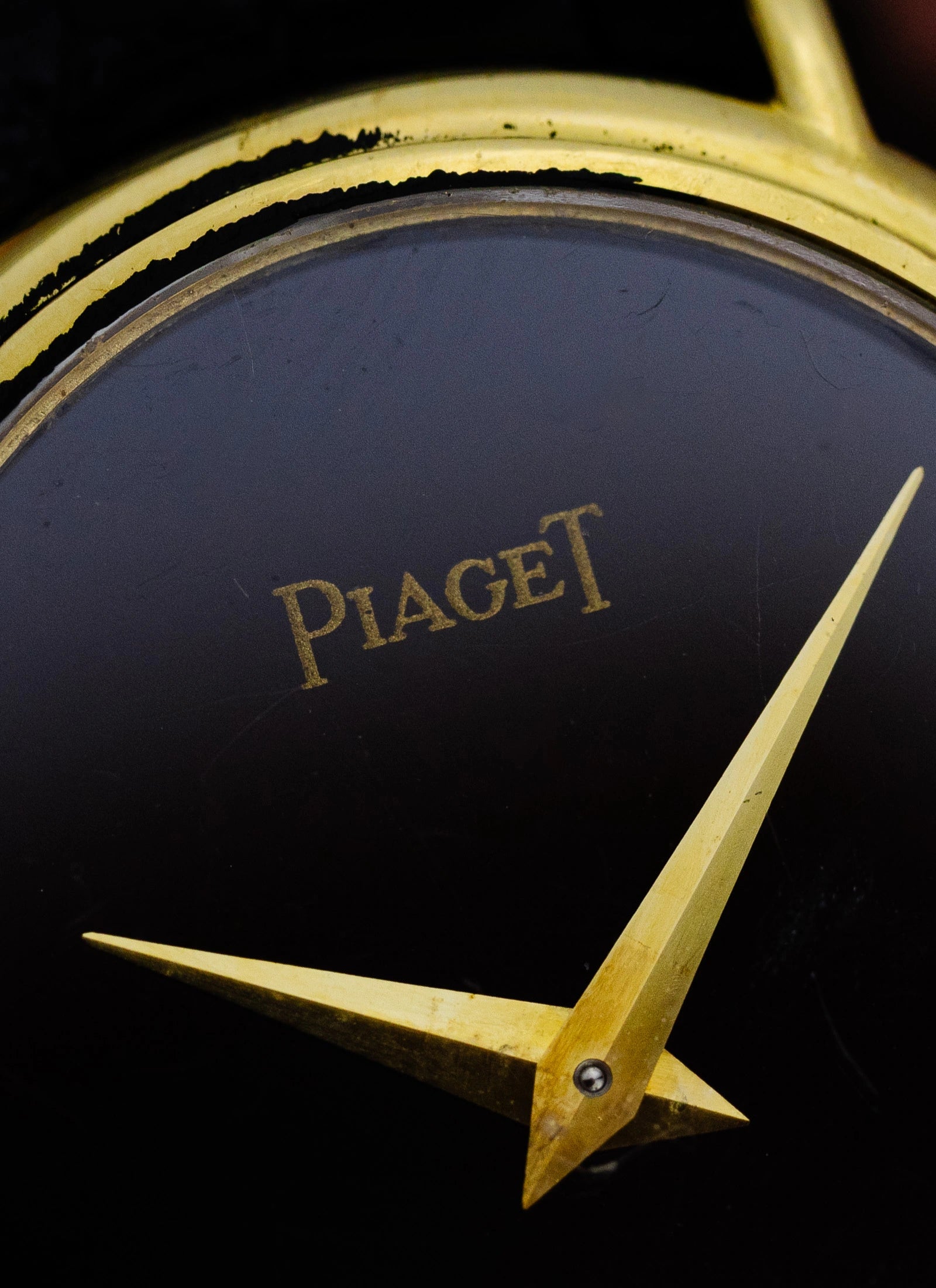 1970s 18K Piaget Ellipse Black Dial 9822