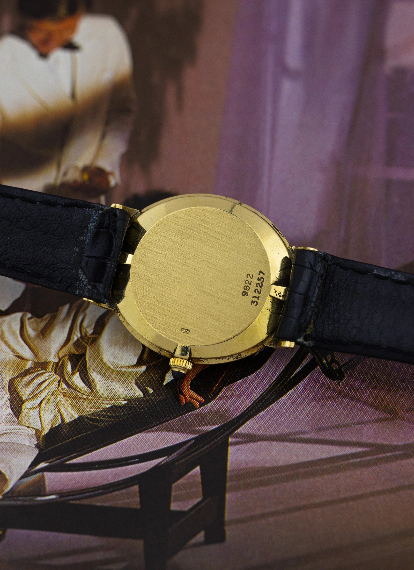 1970s 18K Piaget Ellipse Black Dial 9822