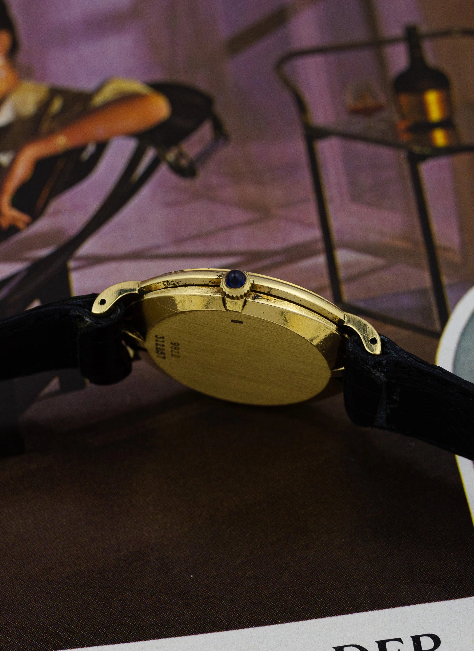 1970s 18K Piaget Ellipse Black Dial 9822