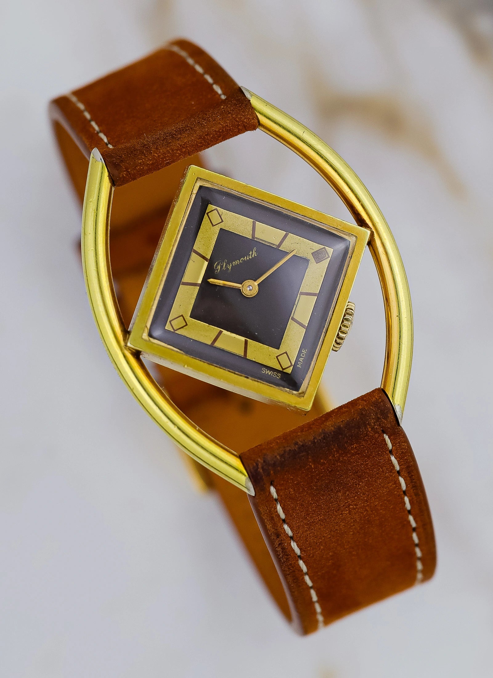 Ca. 1970s Plymouth Geometric Art Deco