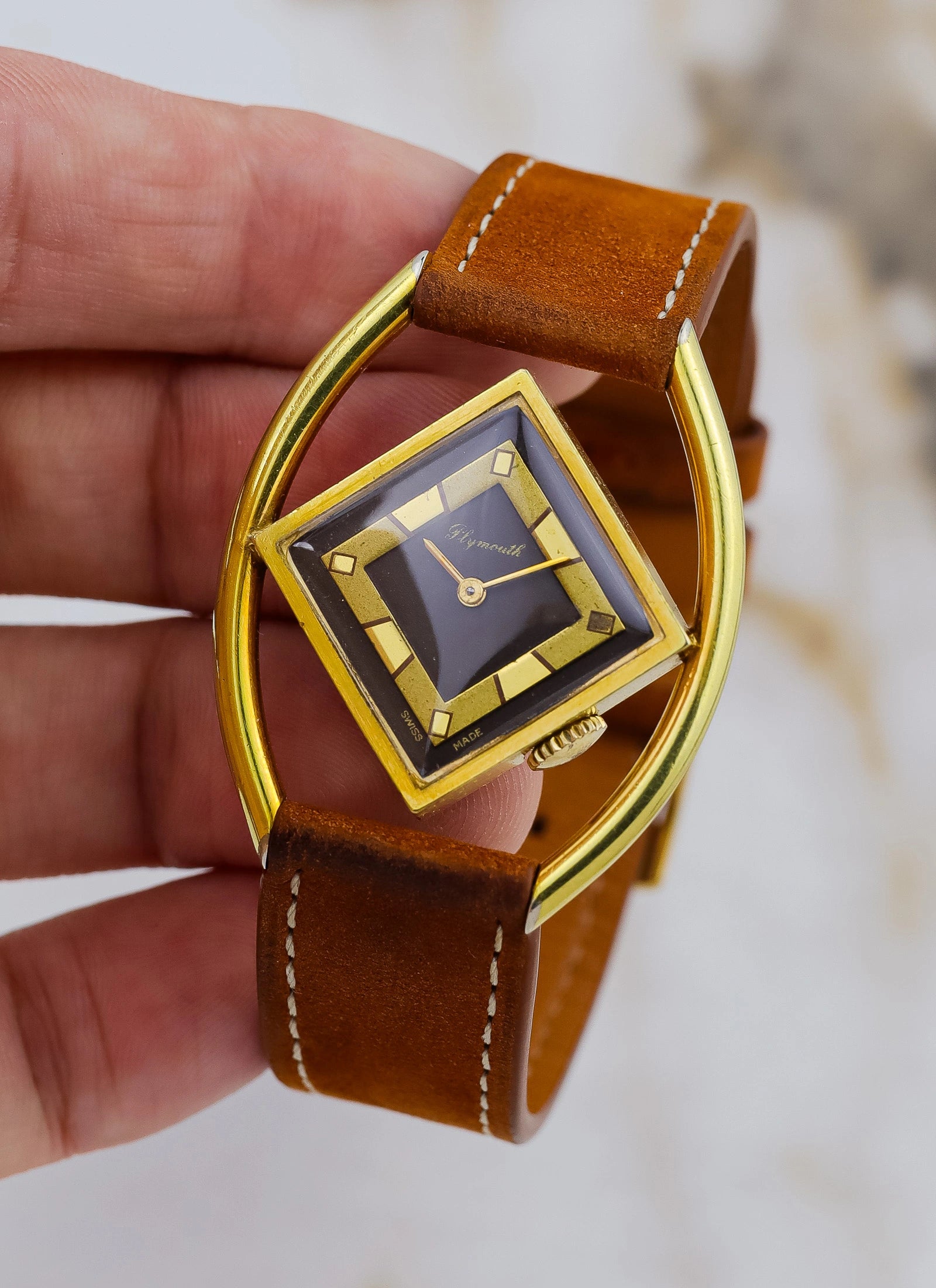 Ca. 1970s Plymouth Geometric Art Deco