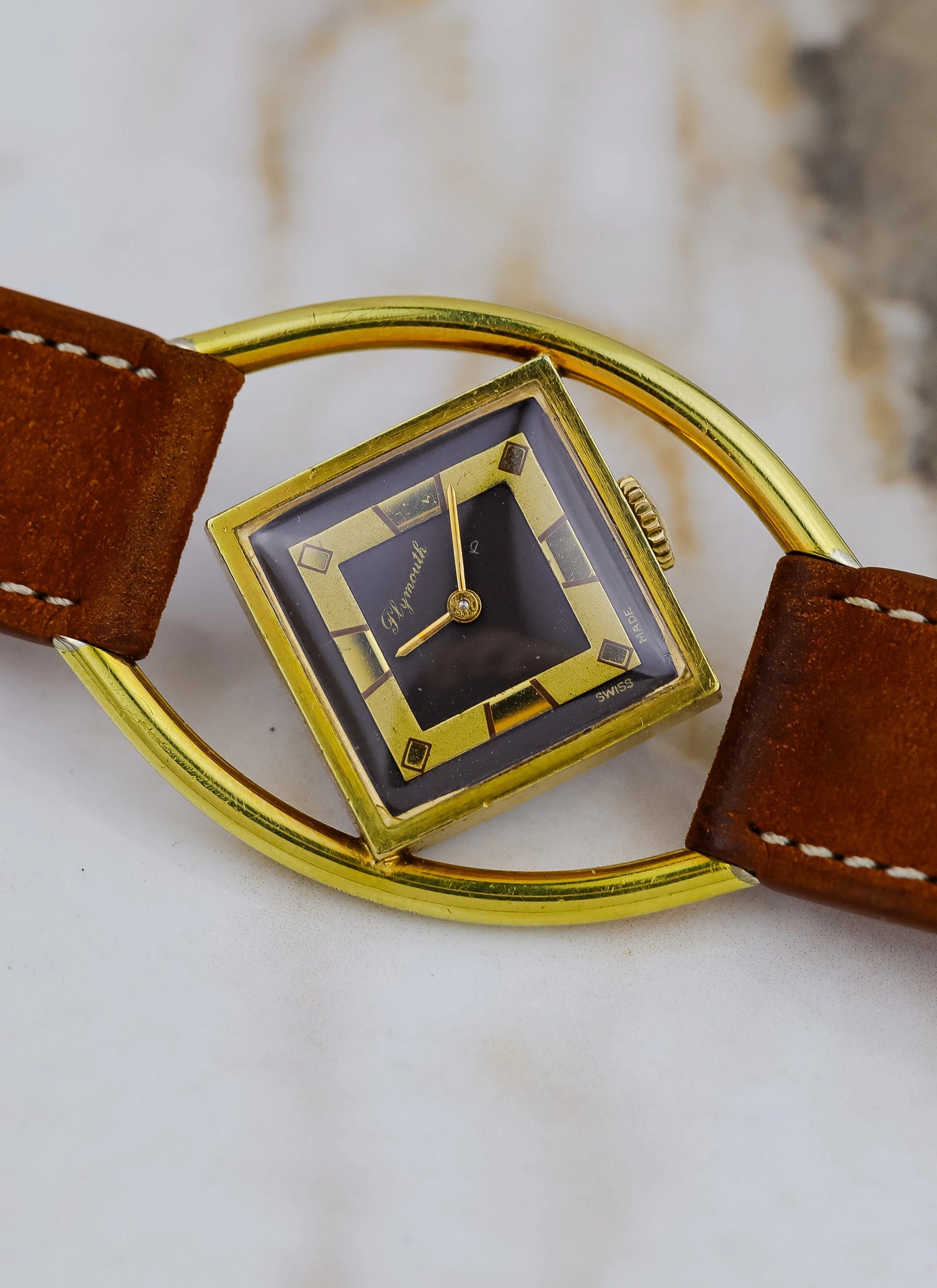 Ca. 1970s Plymouth Geometric Art Deco