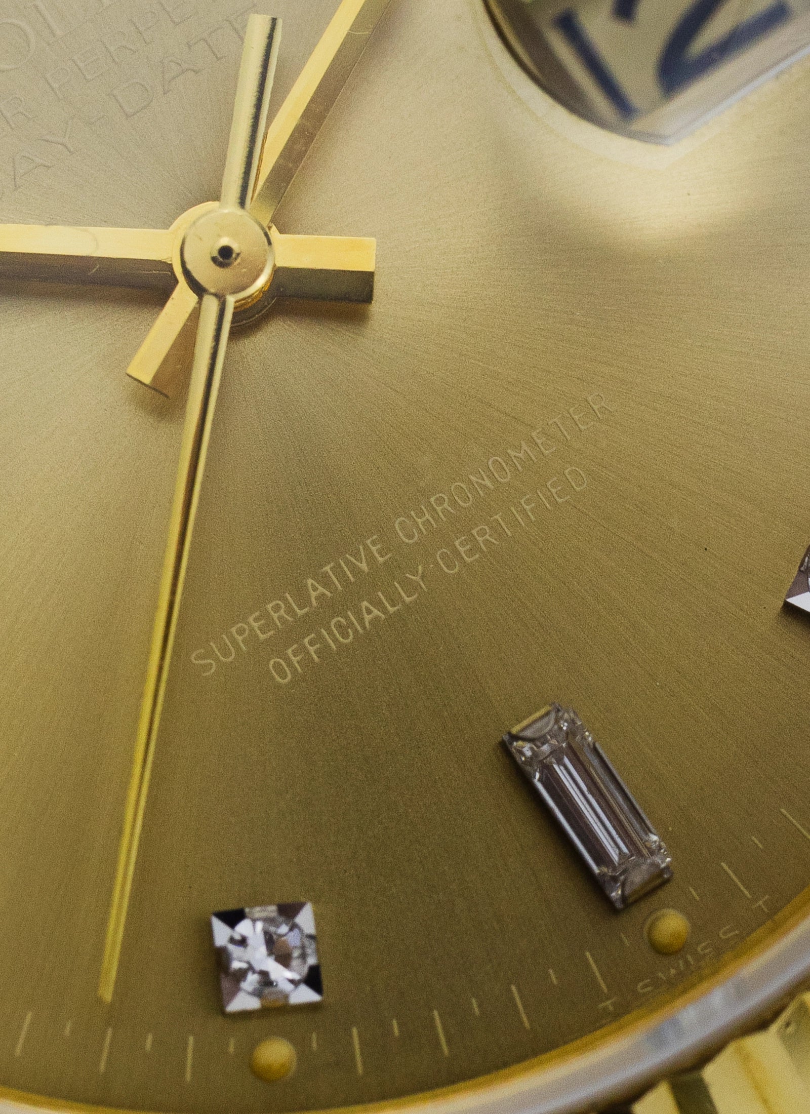 1979 18K Rolex Day-Date Havana Ghost Diamond Dial 18038 Box & Papers