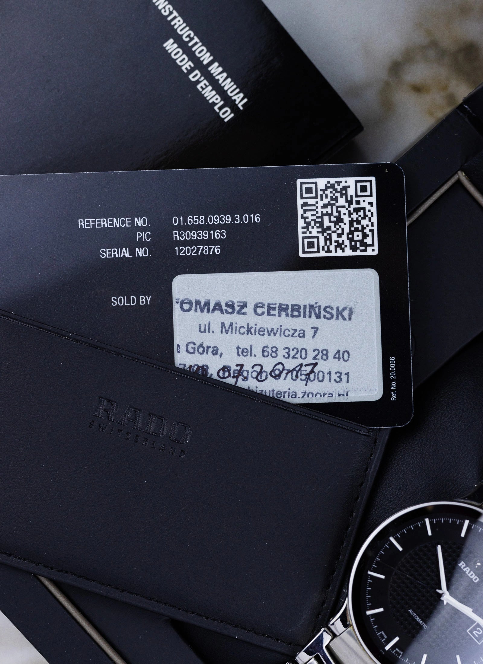 2017 Rado Centrix Gent 658.0939.3 Full Set