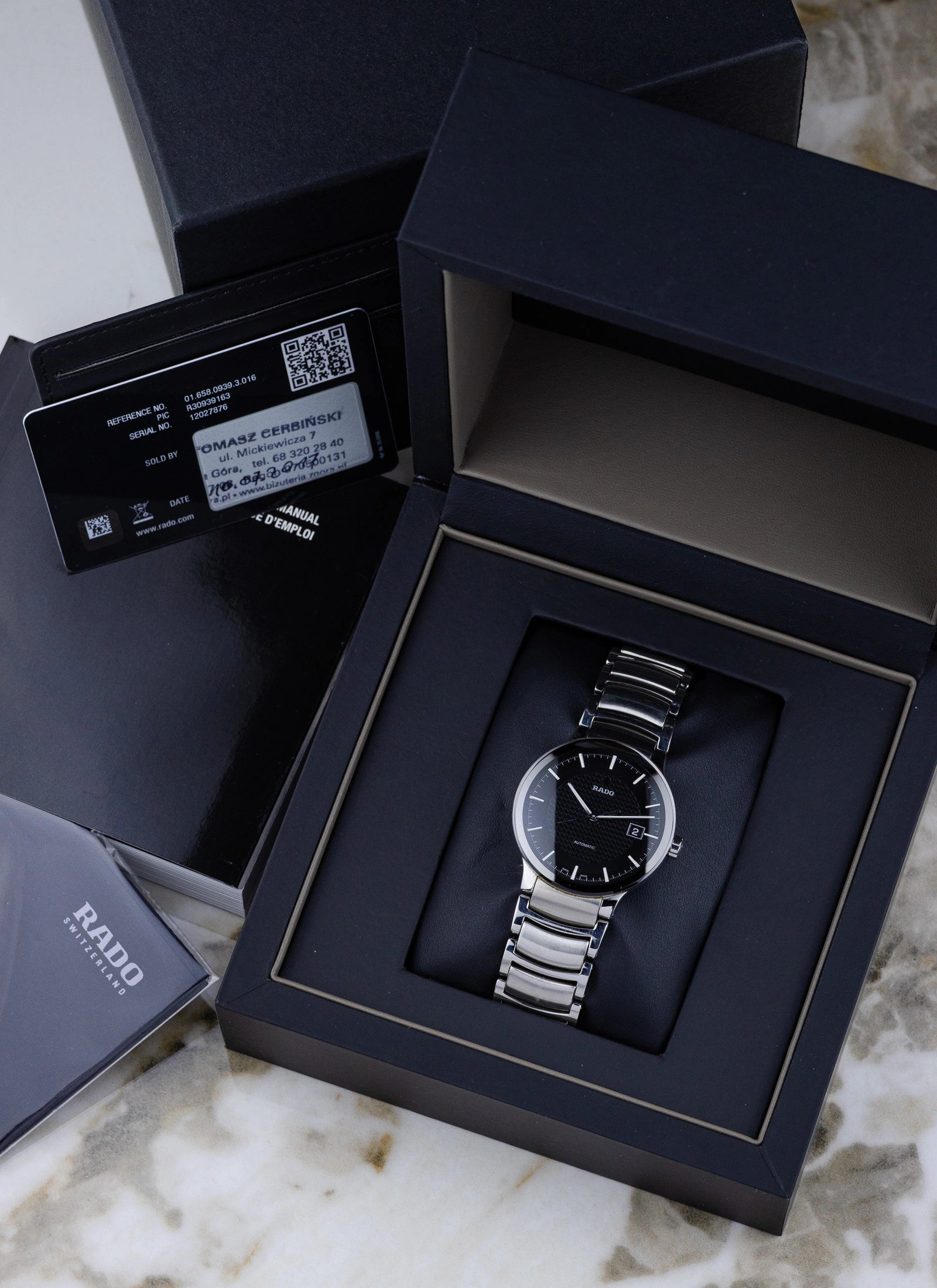 2017 Rado Centrix Gent 658.0939.3 Full Set