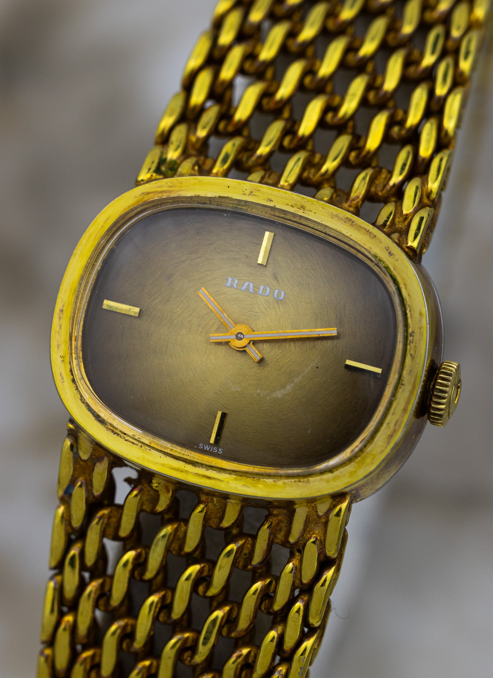 1970s Lady Rado Brown Dial