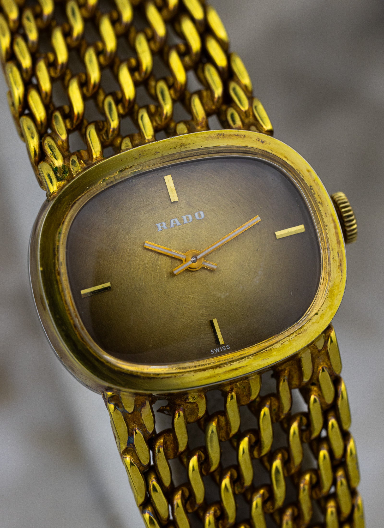 1970s Lady Rado Brown Dial