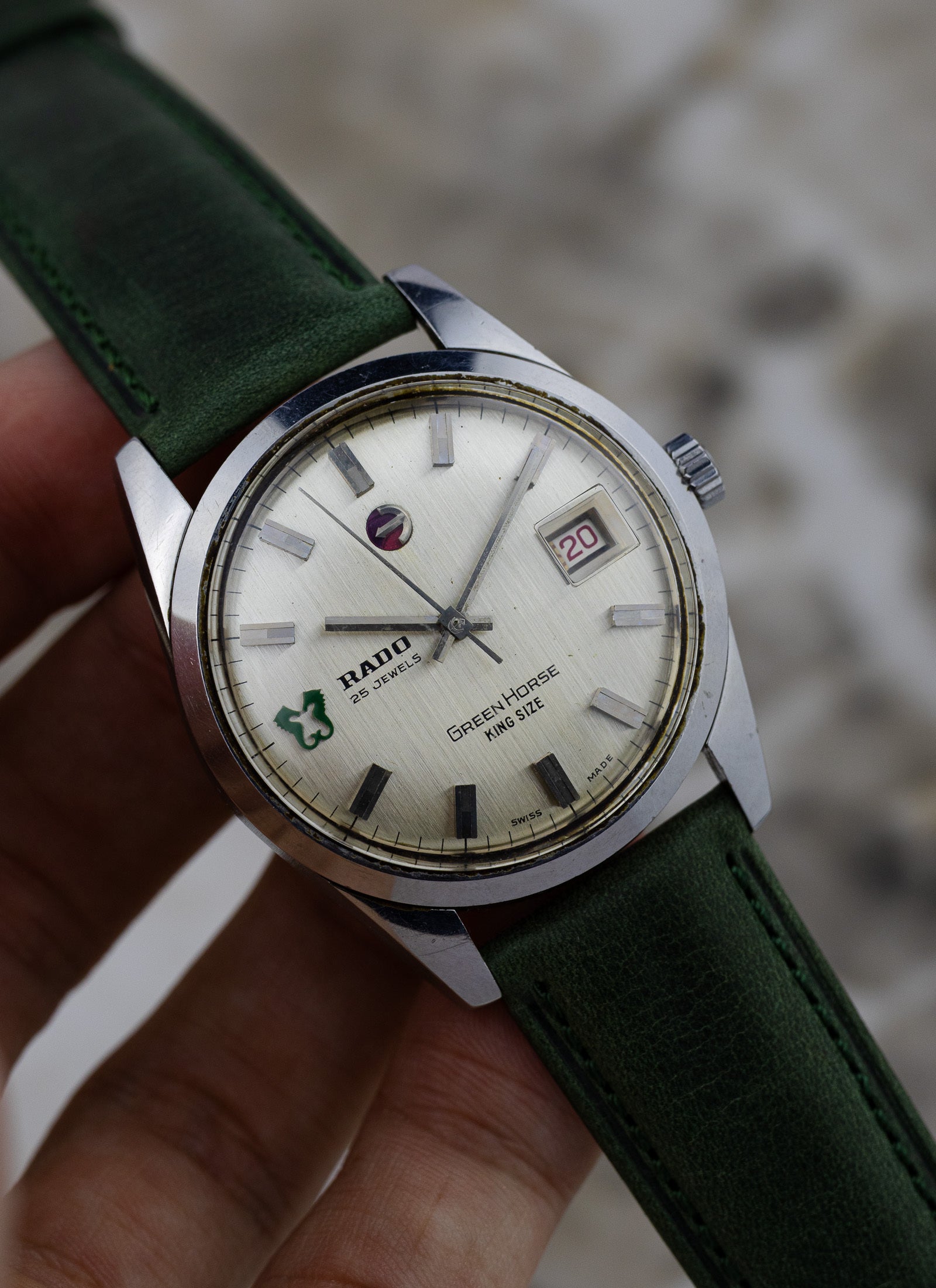 1960s Rado Green Horse King Size 11648