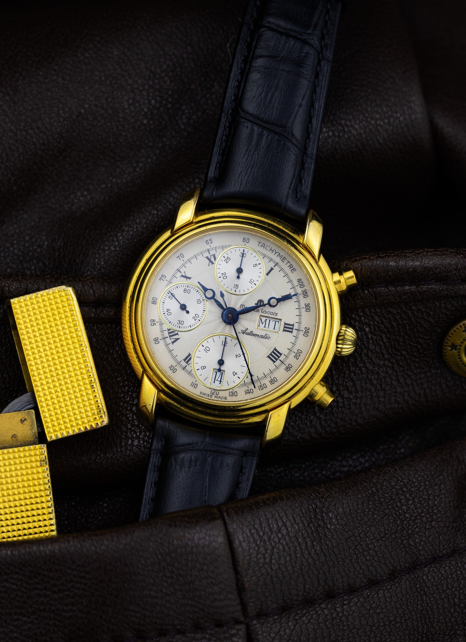 1990s Maurice Lacroix Chronograph Day Date 39353