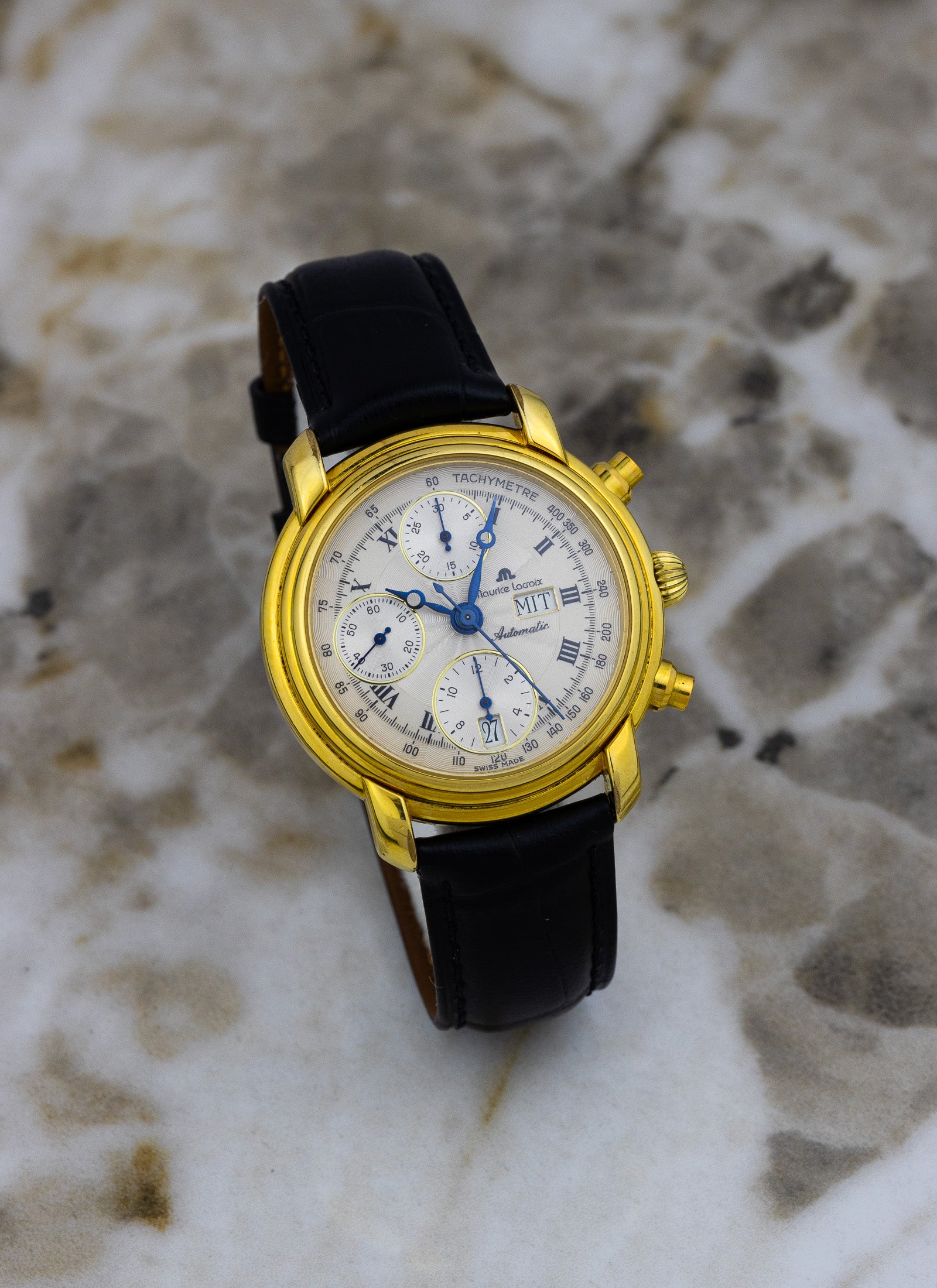 1990s Maurice Lacroix Chronograph Day Date 39353