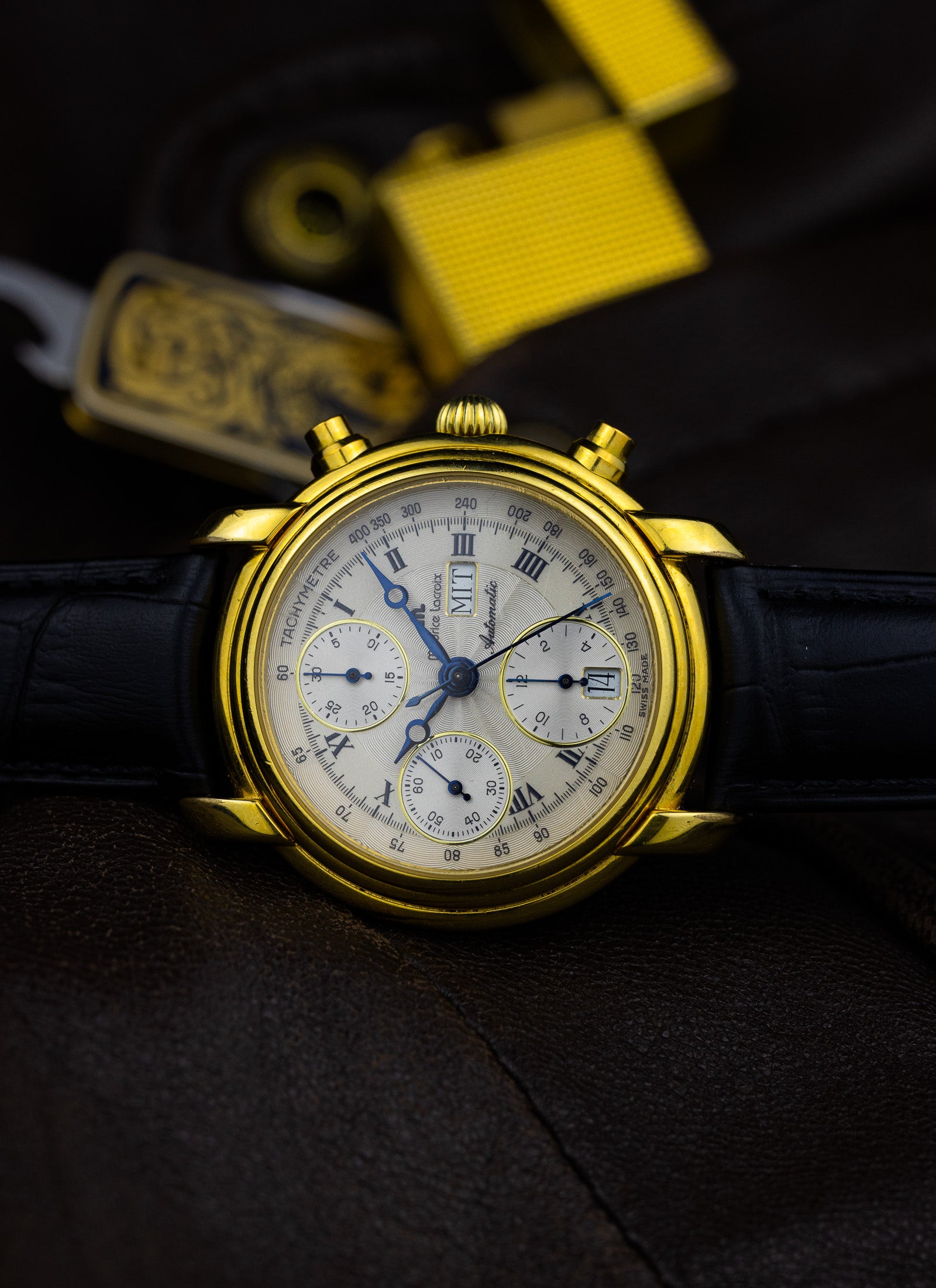 1990s Maurice Lacroix Chronograph Day Date 39353