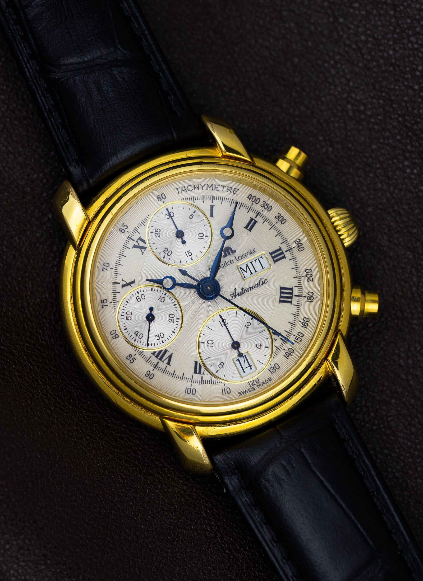 1990s Maurice Lacroix Chronograph Day Date 39353