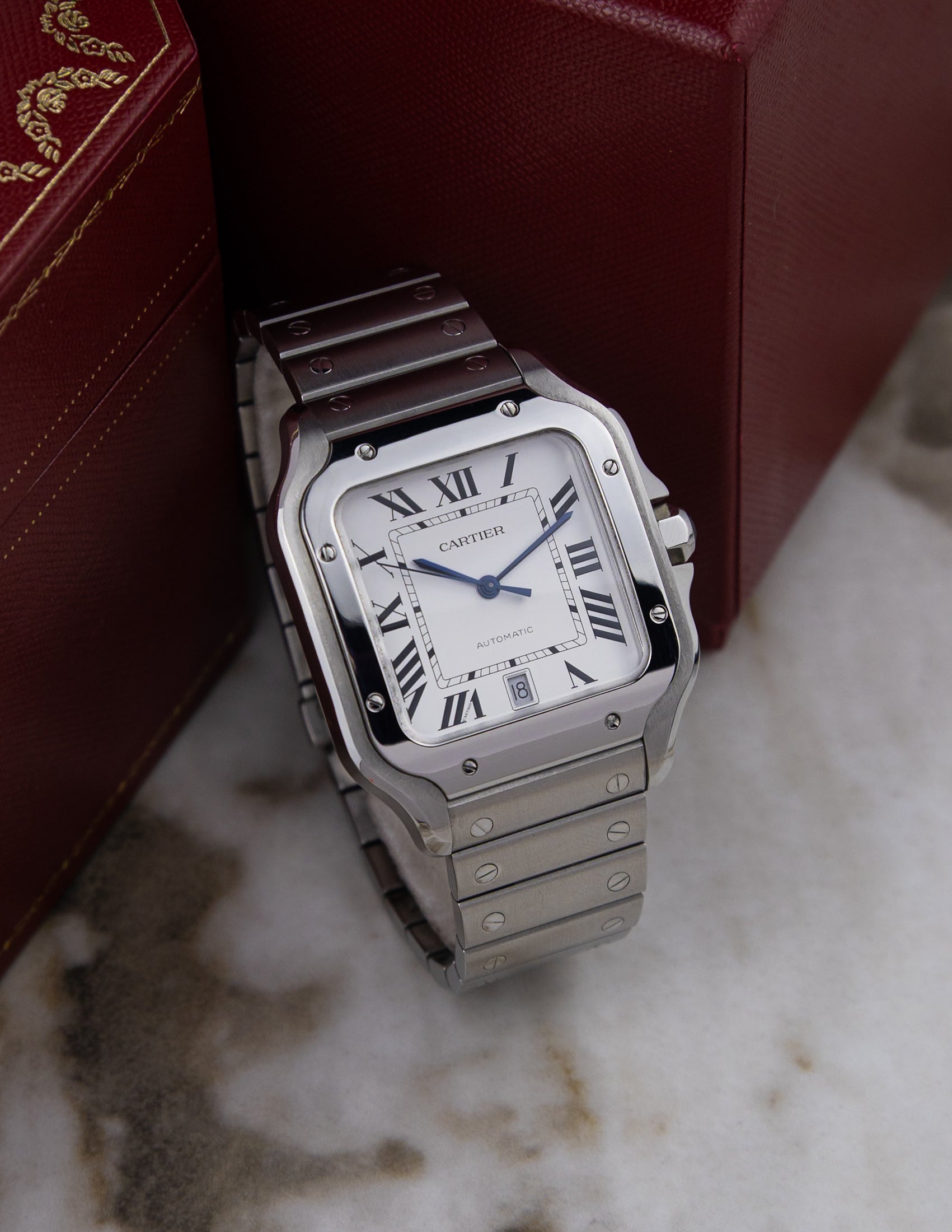 2023 Cartier Santos Large WSSA0018 Full Set