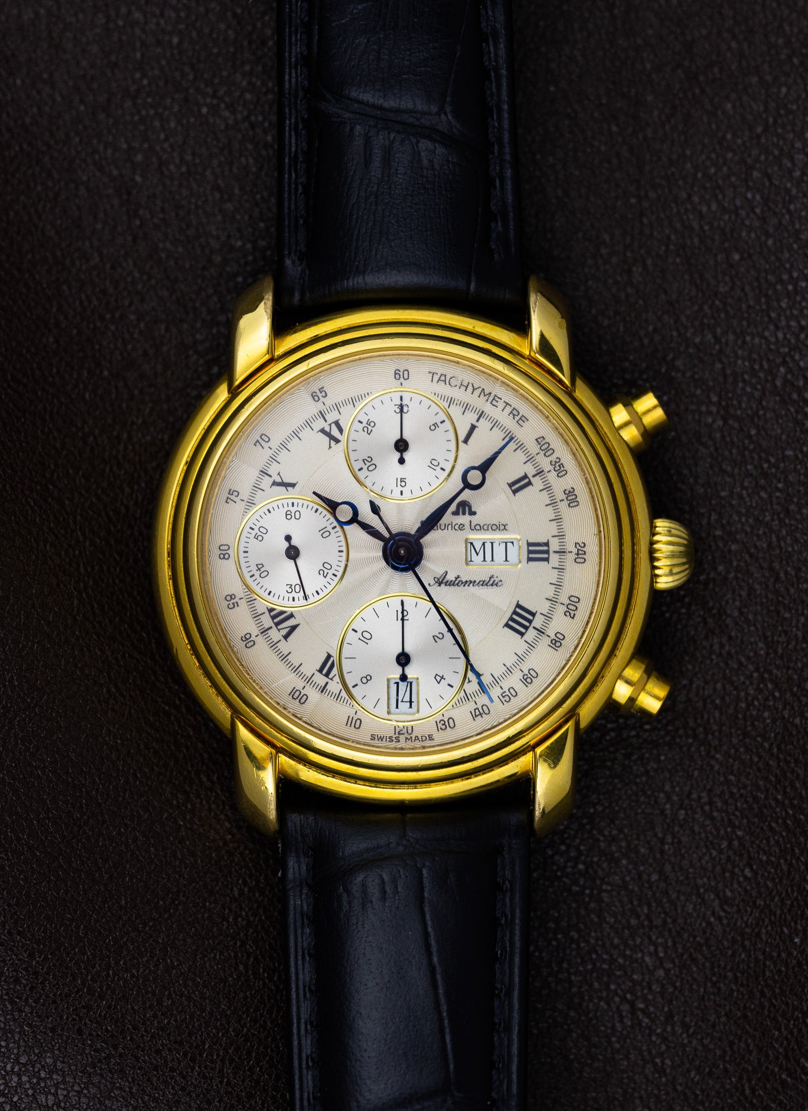 1990s Maurice Lacroix Chronograph Day Date 39353