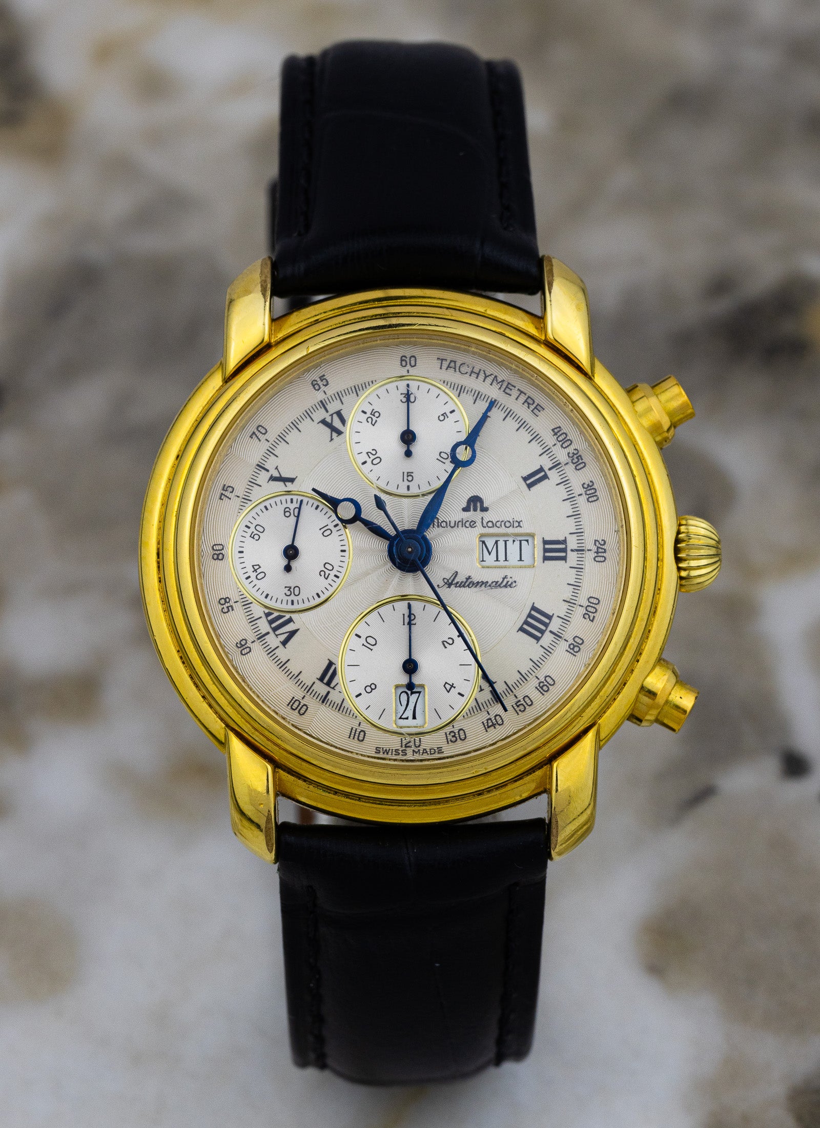 1990s Maurice Lacroix Chronograph Day Date 39353