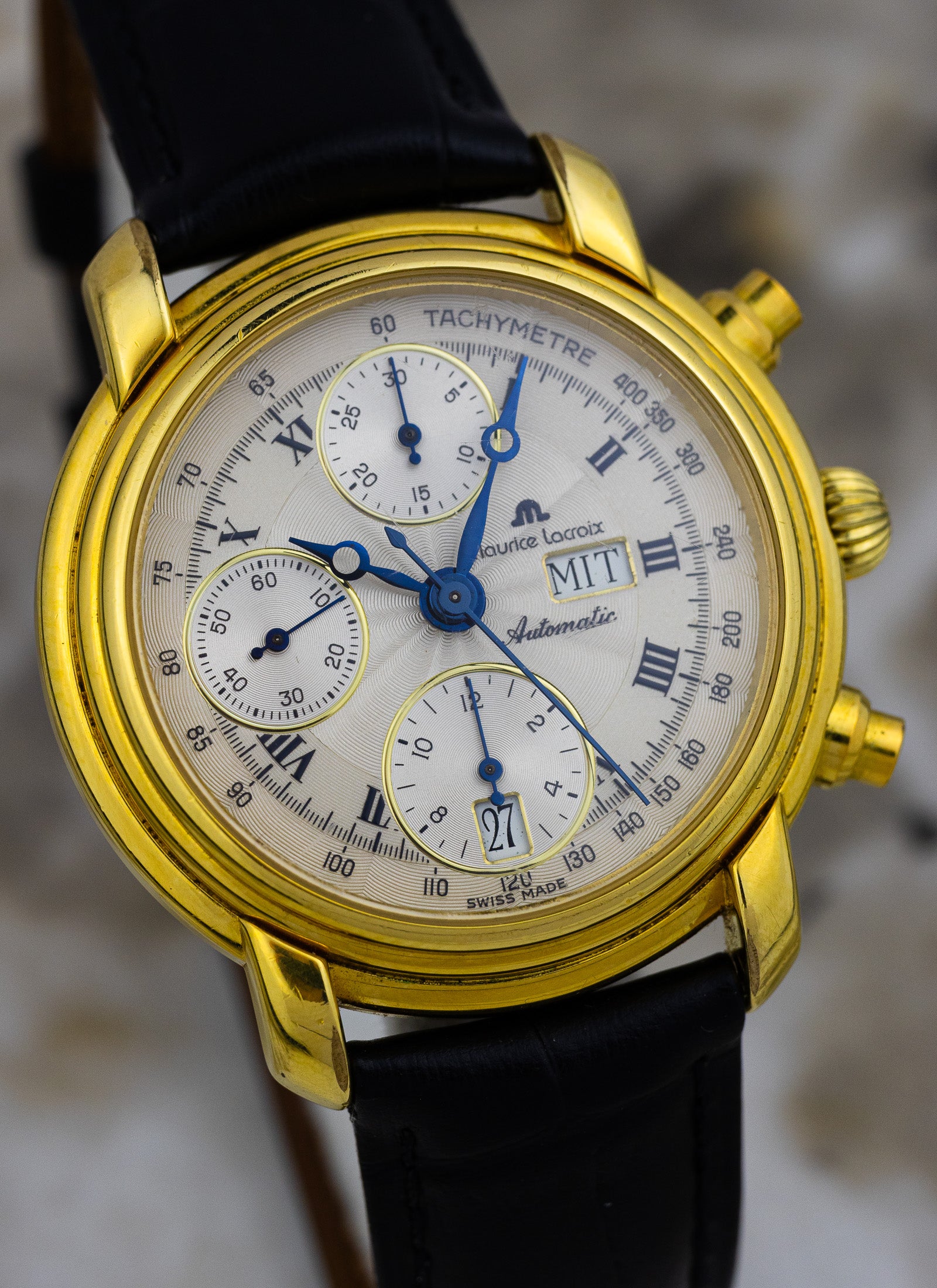 1990s Maurice Lacroix Chronograph Day Date 39353