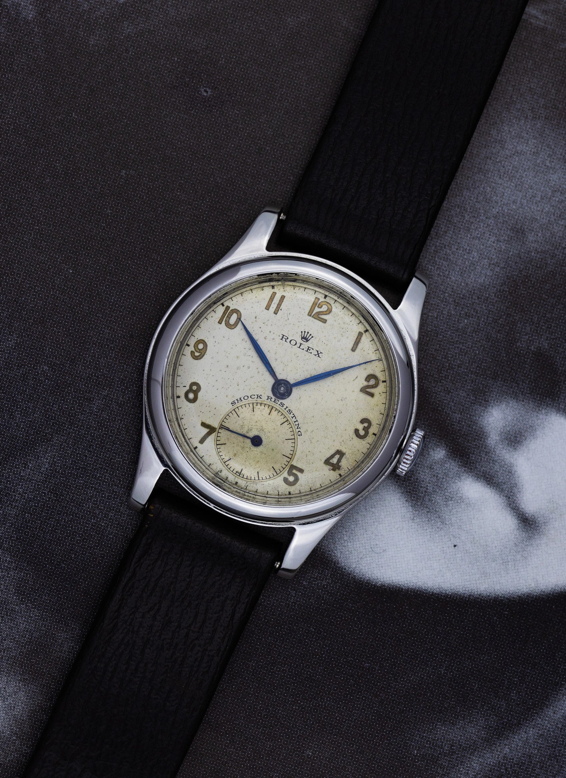 1940s Rolex Shock Resisting 3835 Serviced