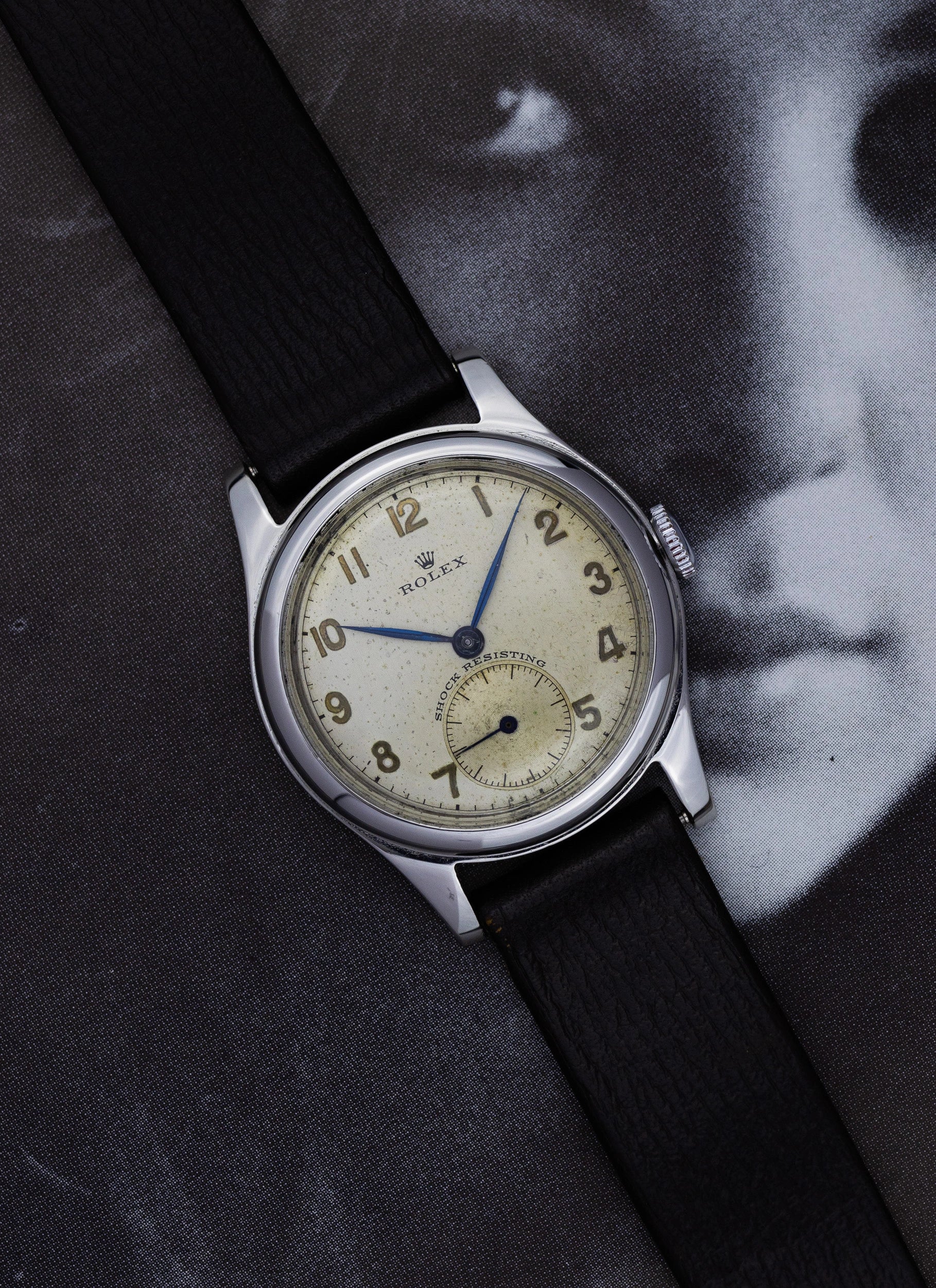 1940s Rolex Shock Resisting 3835 Serviced
