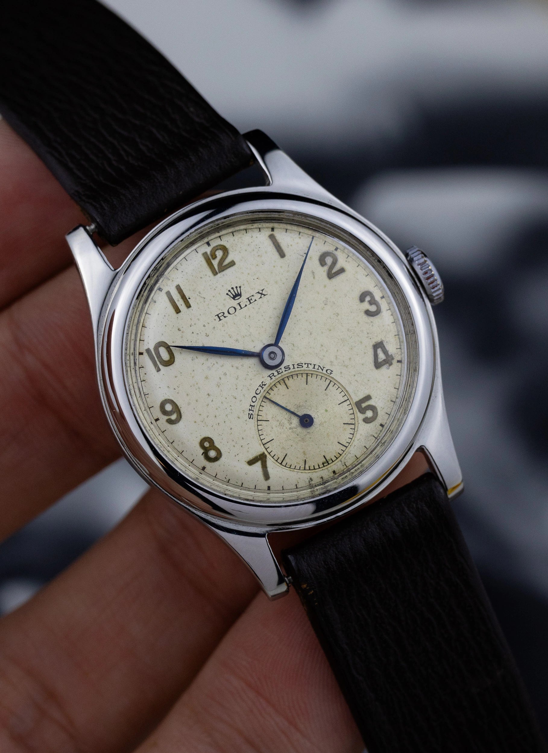 1940s Rolex Shock Resisting 3835 Serviced
