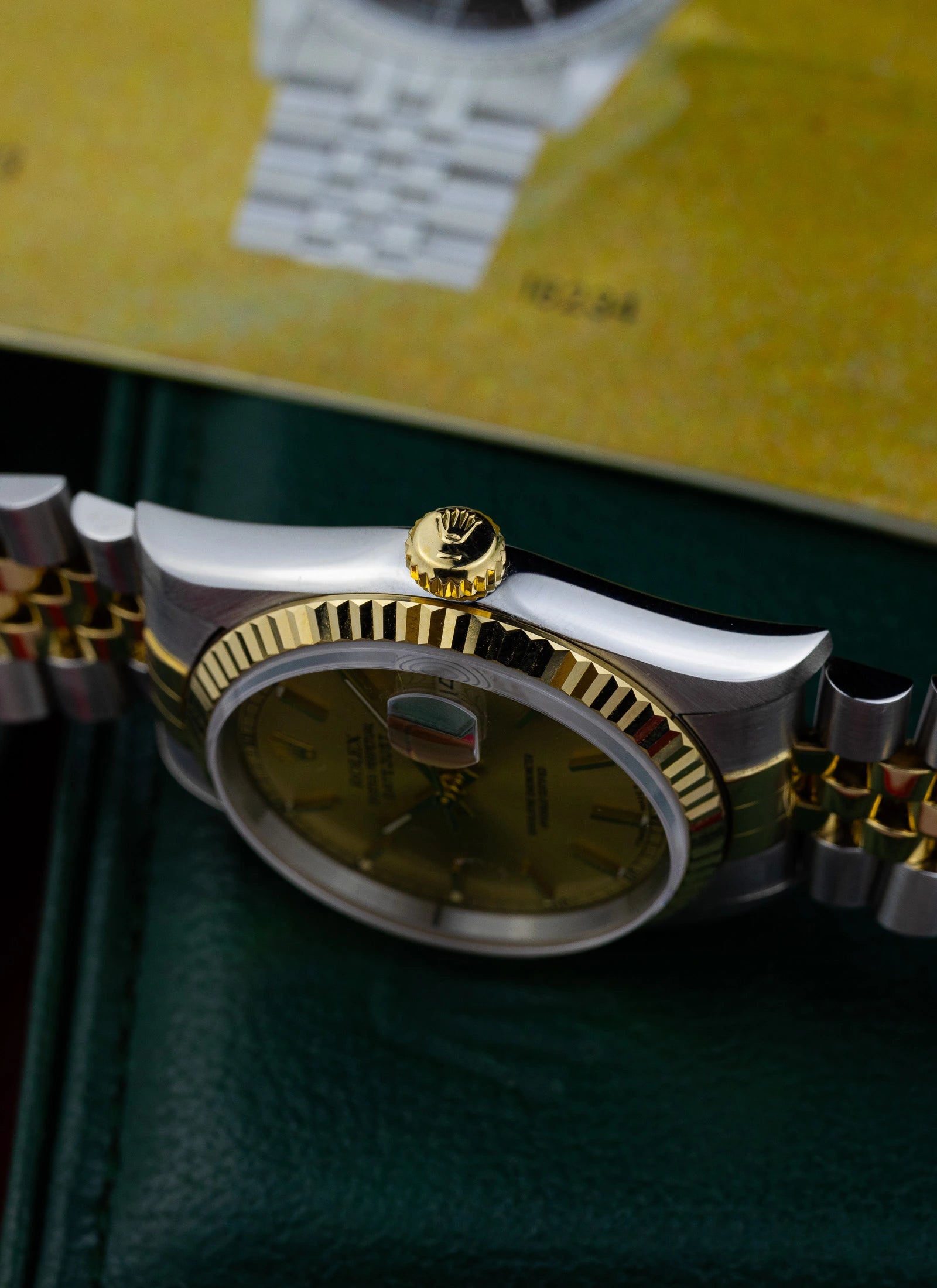 1996 Rolex Datejust Champagne Dial 16233 Full Set