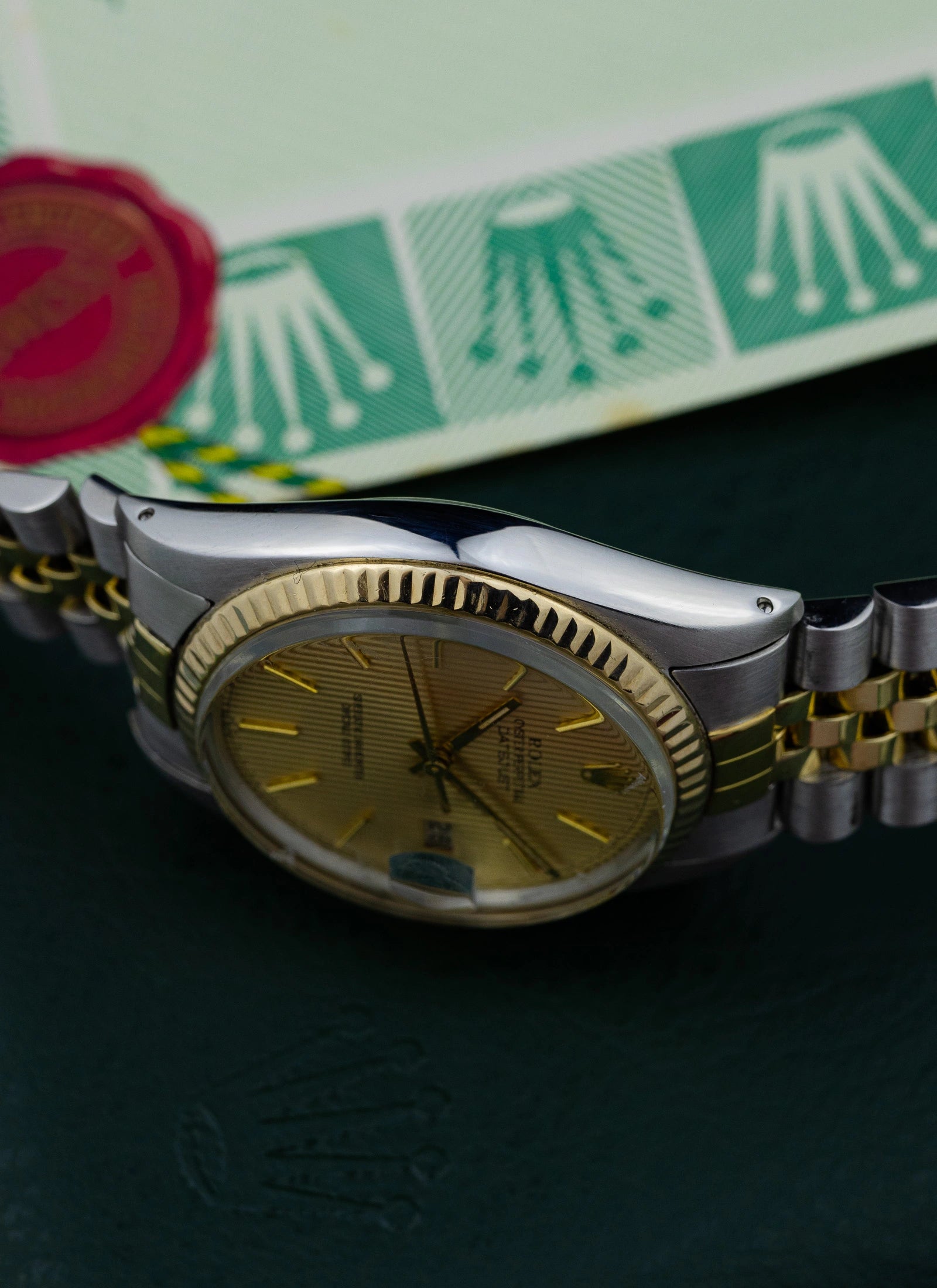 1980 Rolex Datejust Tapestry Dial 16013 Full Set