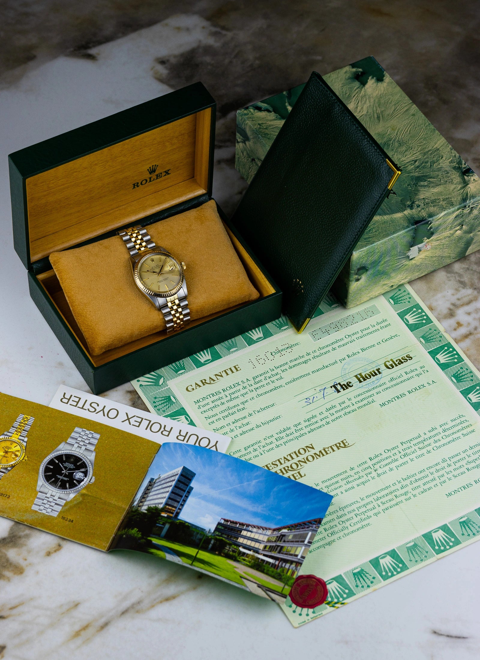 1980 Rolex Datejust Tapestry Dial 16013 Full Set