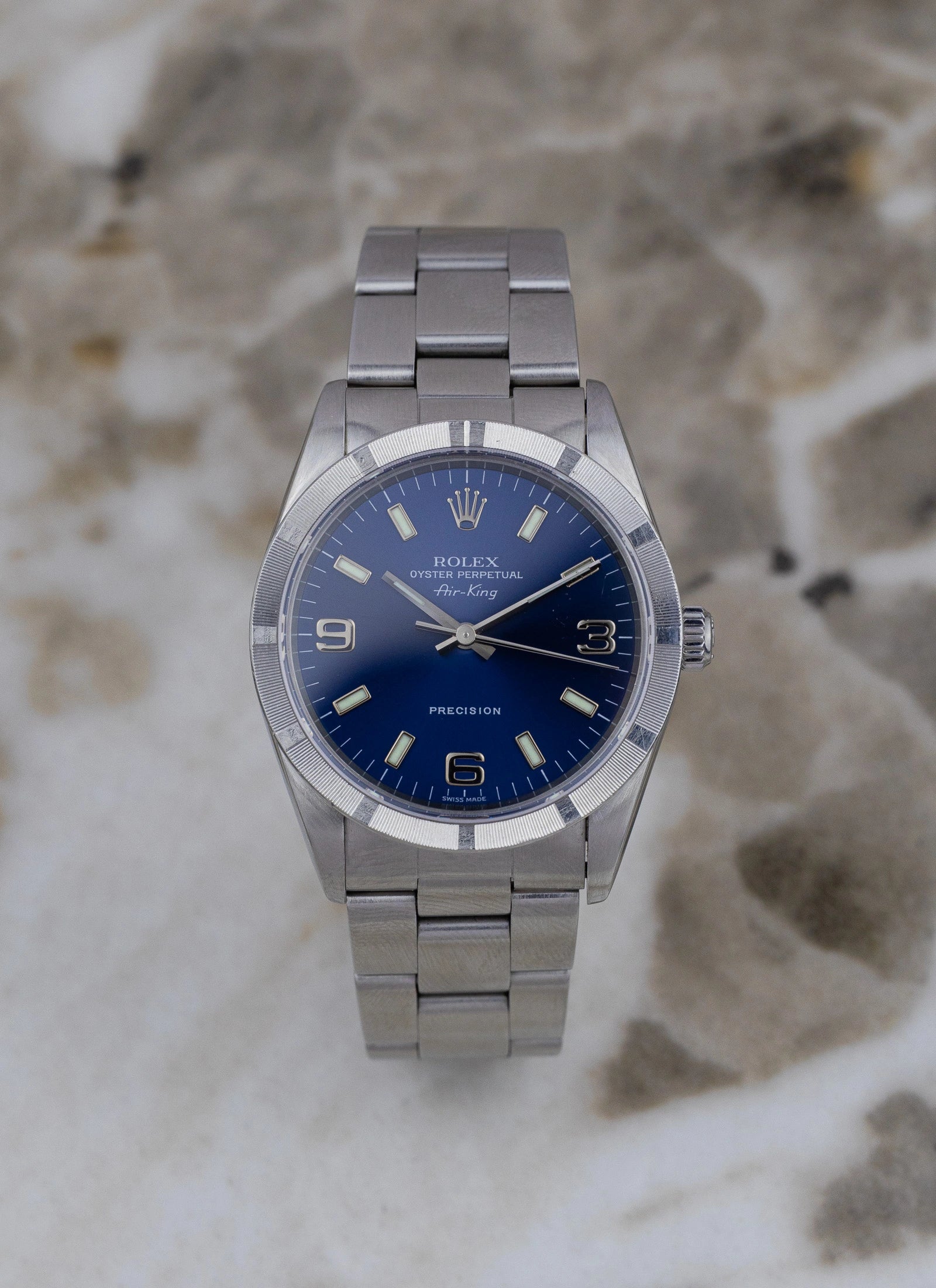 1995 Rolex Air King ref. 14010 Navy Explorer Dial