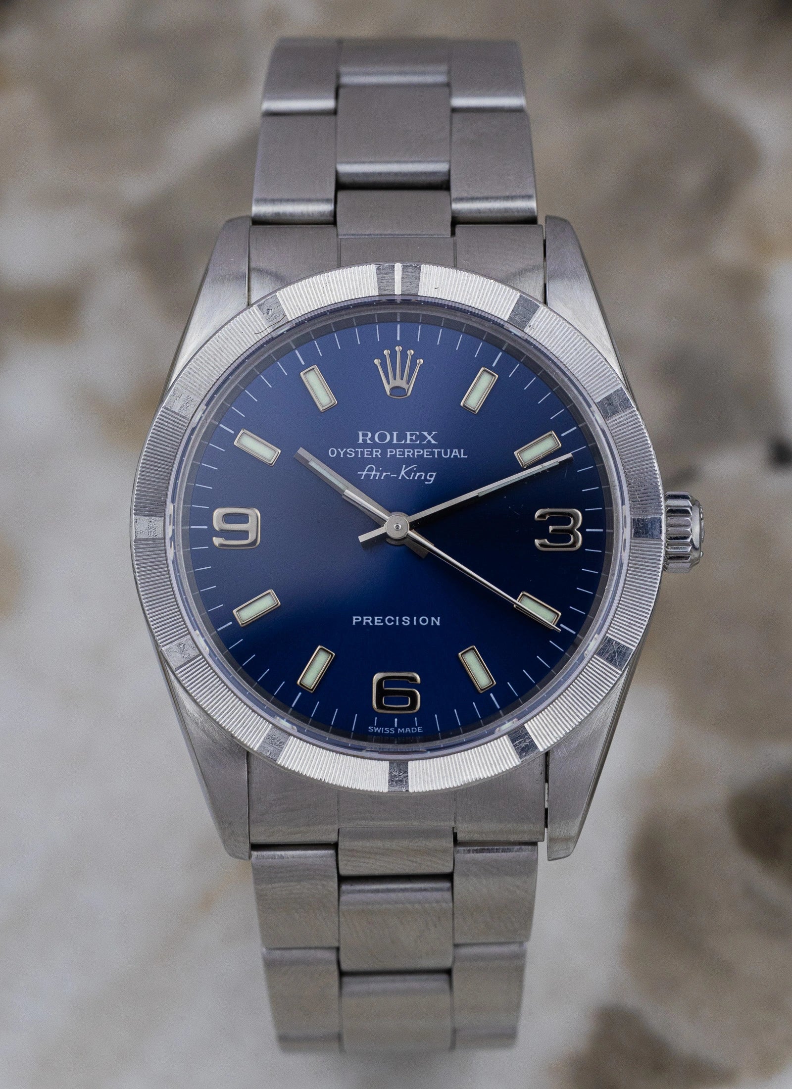 1995 Rolex Air King ref. 14010 Navy Explorer Dial