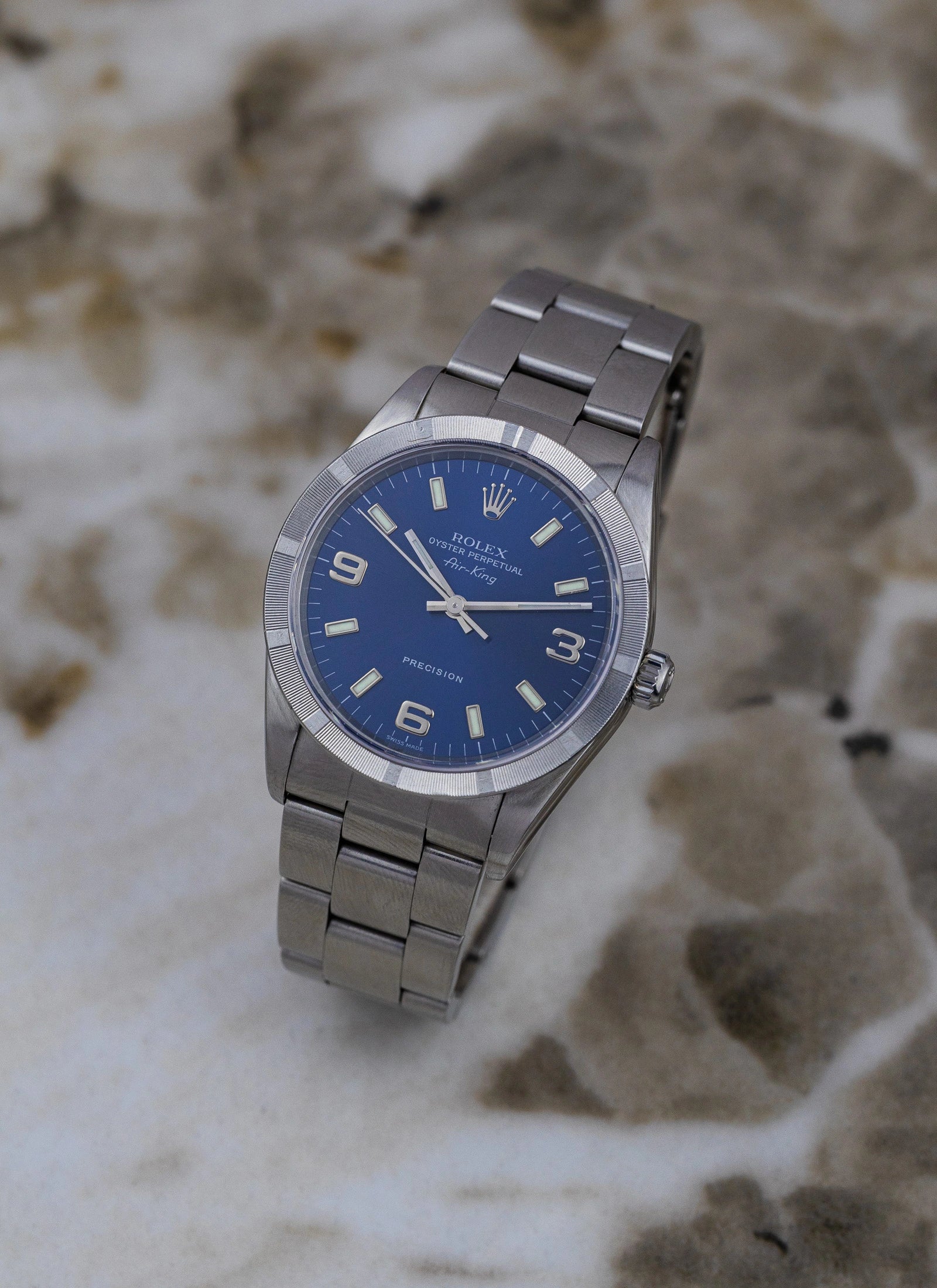 1995 Rolex Air King ref. 14010 Navy Explorer Dial