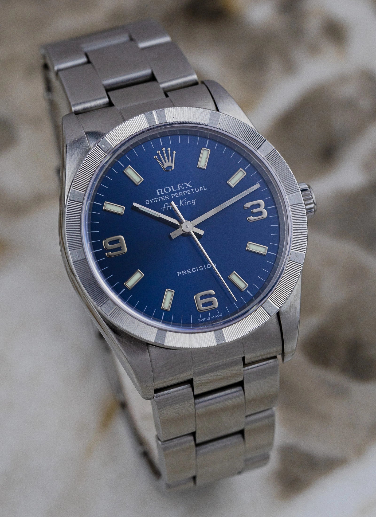 1995 Rolex Air King ref. 14010 Navy Explorer Dial