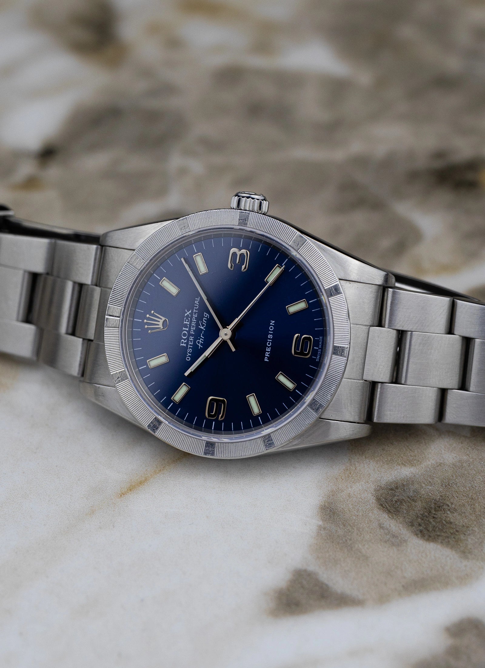 1995 Rolex Air King ref. 14010 Navy Explorer Dial