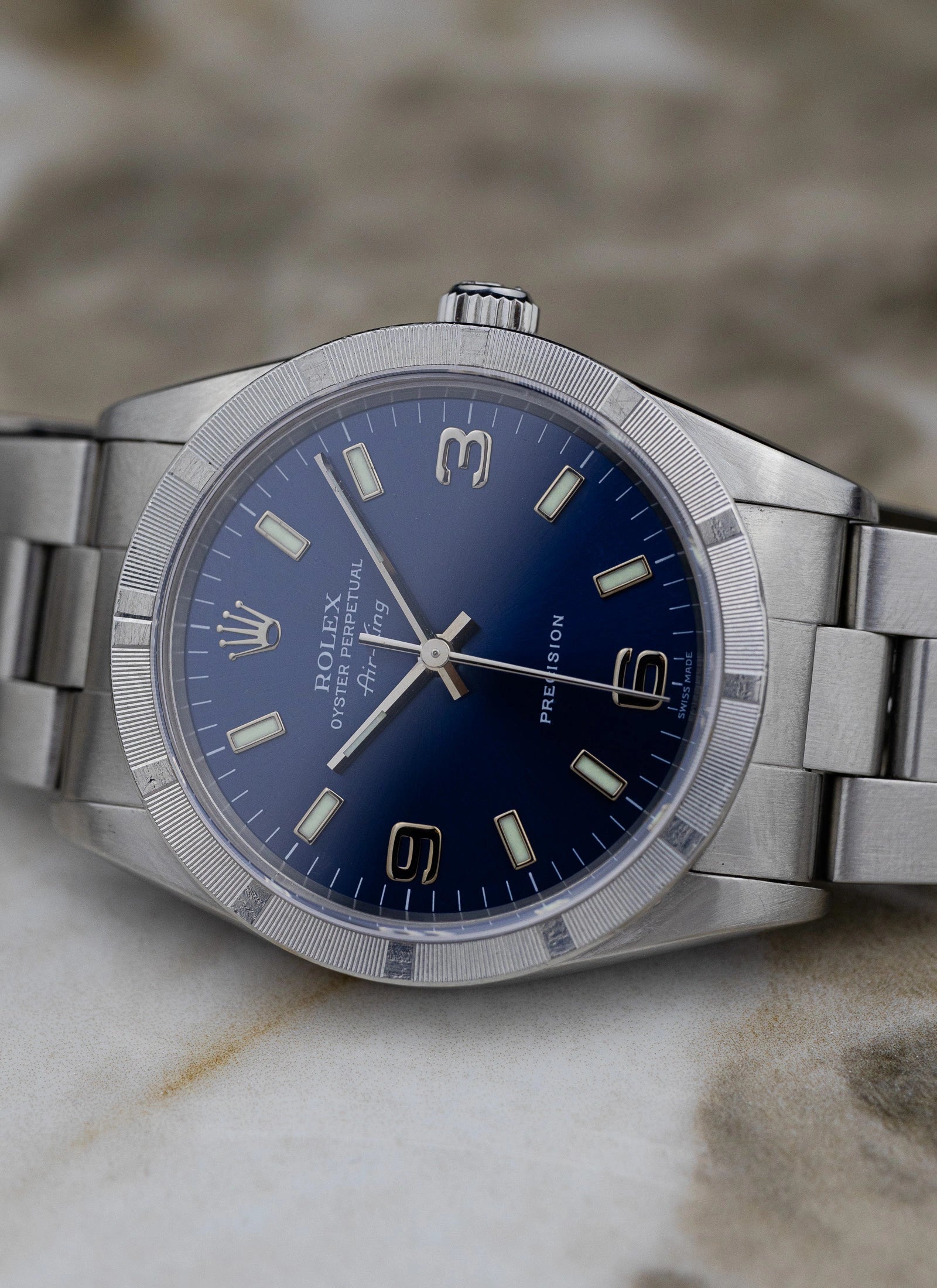 1995 Rolex Air King ref. 14010 Navy Explorer Dial