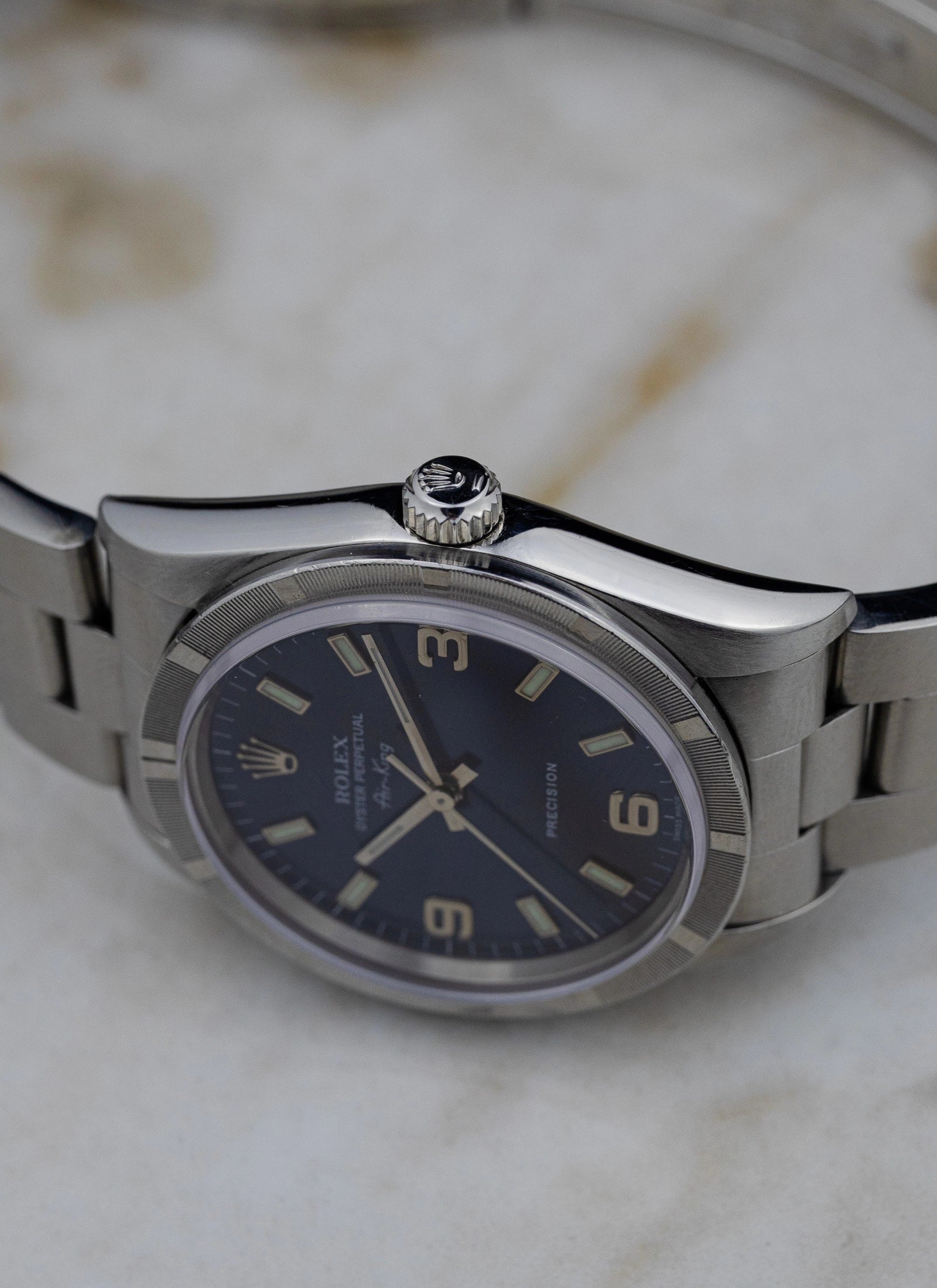 1995 Rolex Air King ref. 14010 Navy Explorer Dial