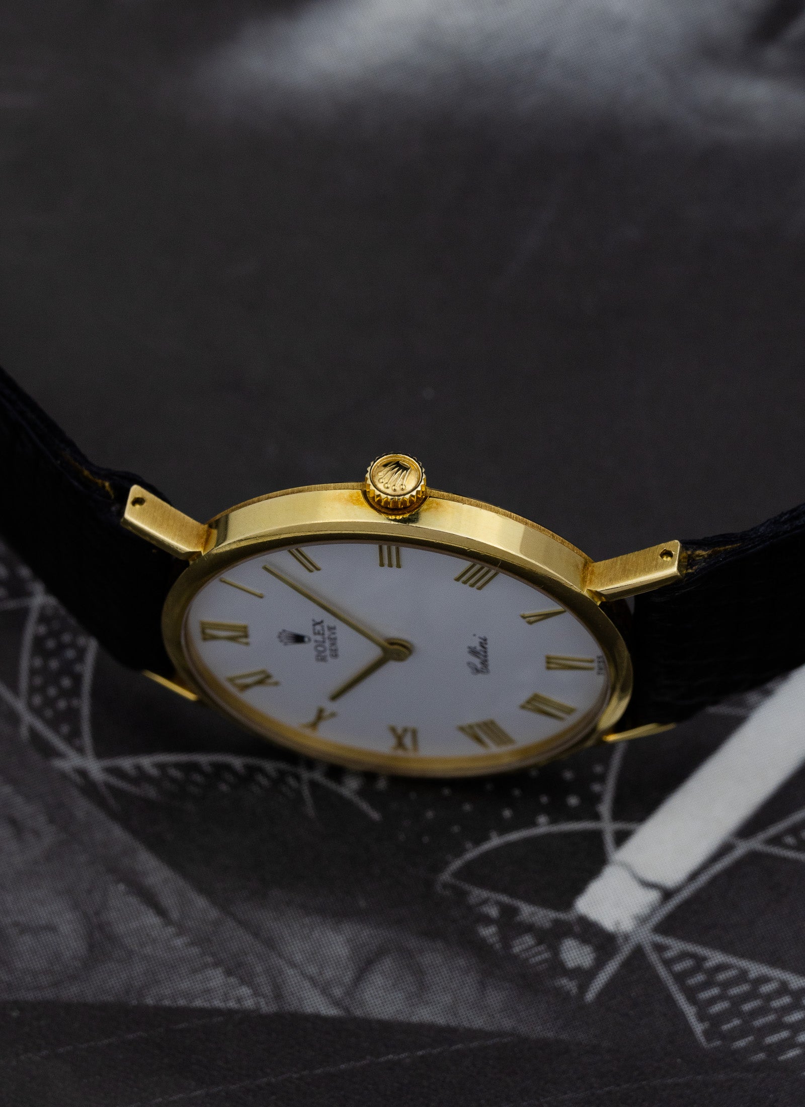 1990 18K Rolex Cellini Roman Dial 5112