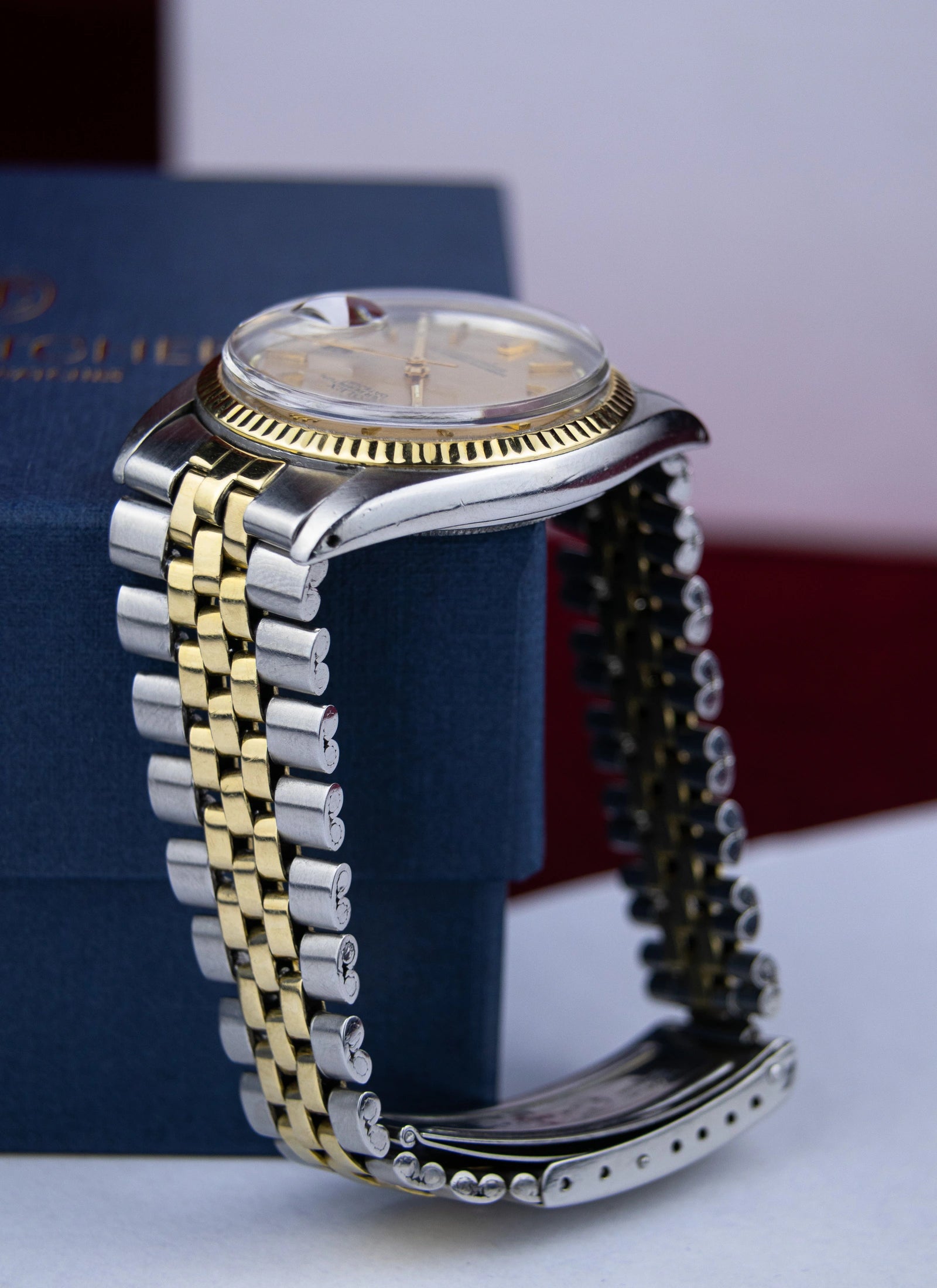 1973 Rolex Datejust 1601 Bicolor Linen Sigma Dial cal. 1570