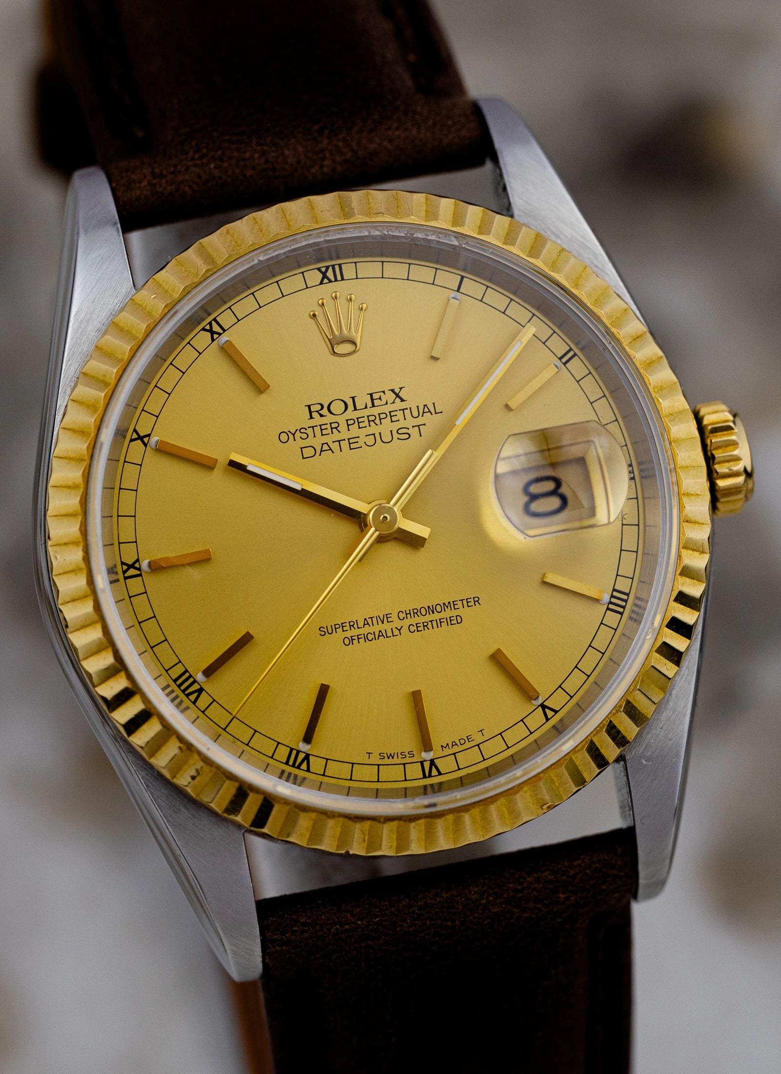 1995 Rolex Datejust Ref 16233 Champagne Dial