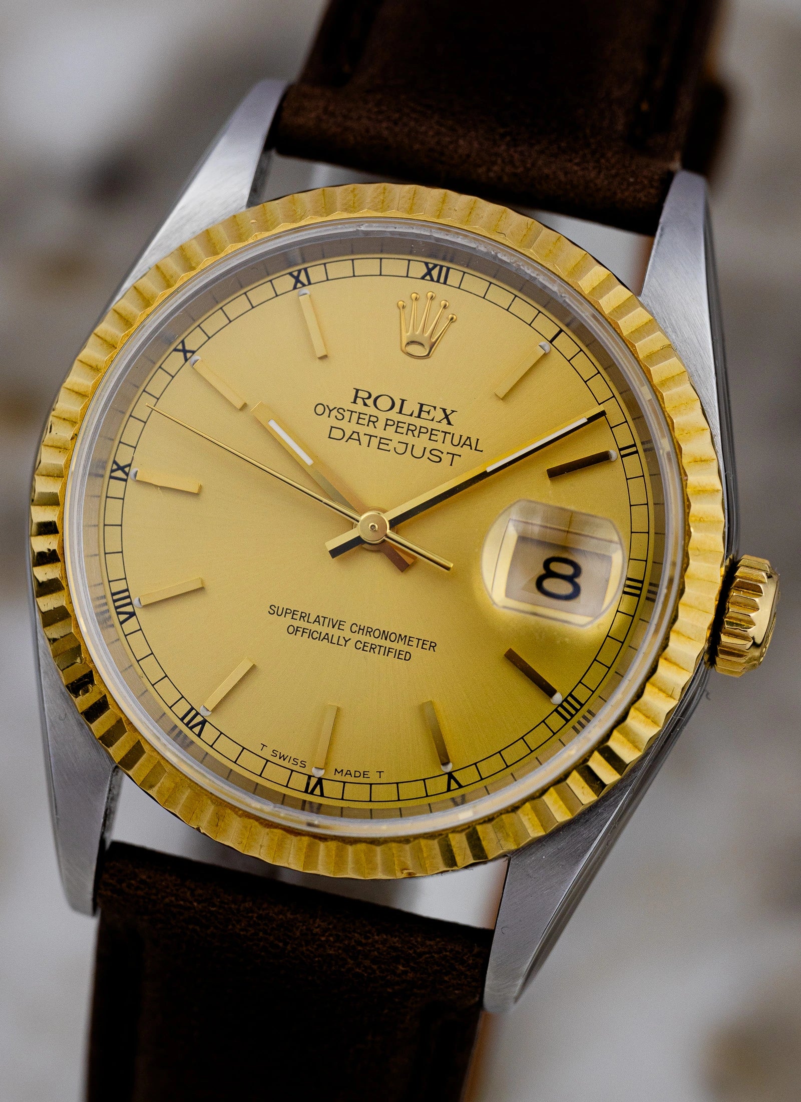 1995 Rolex Datejust Ref 16233 Champagne Dial