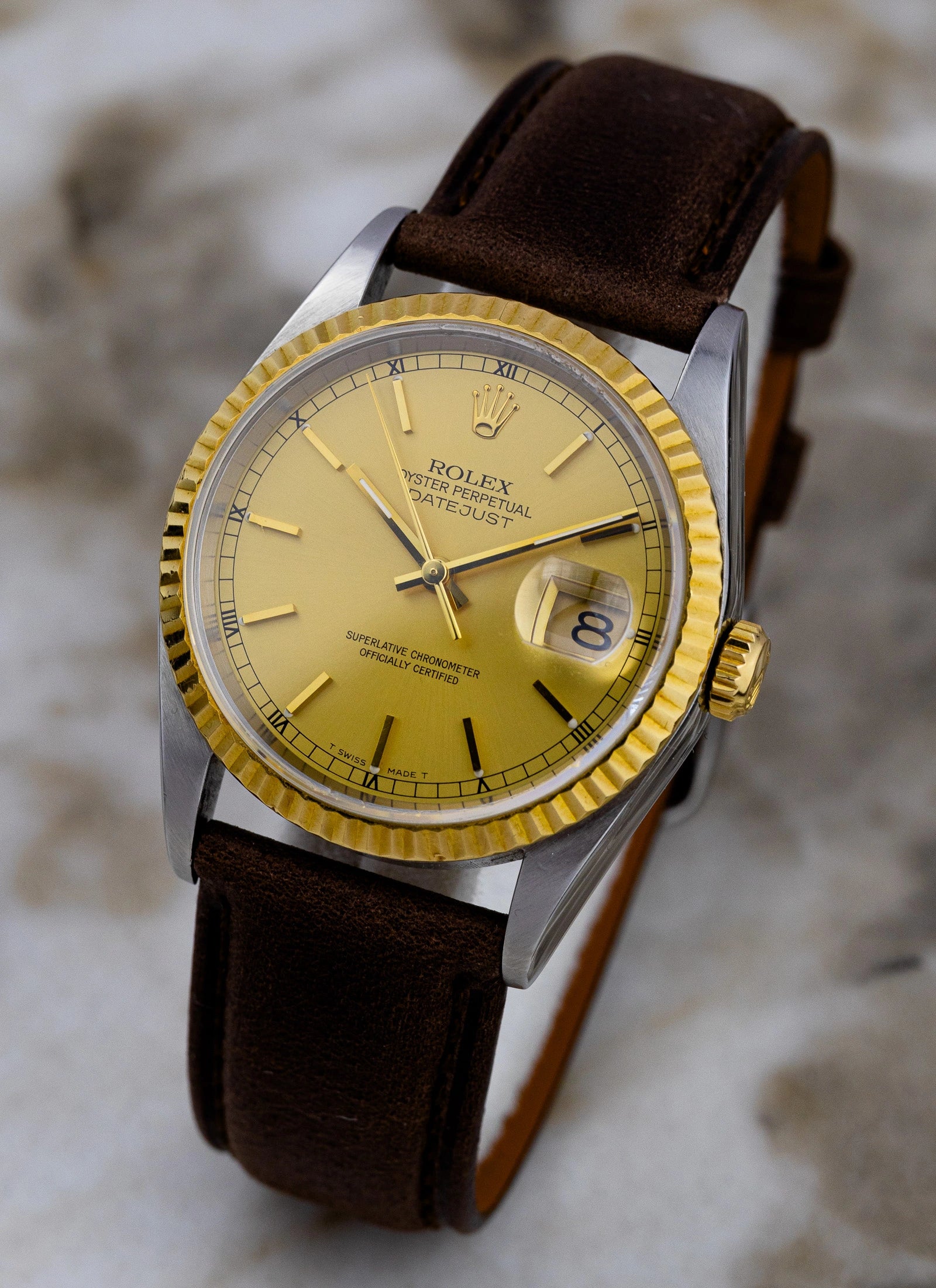 1995 Rolex Datejust Ref 16233 Champagne Dial