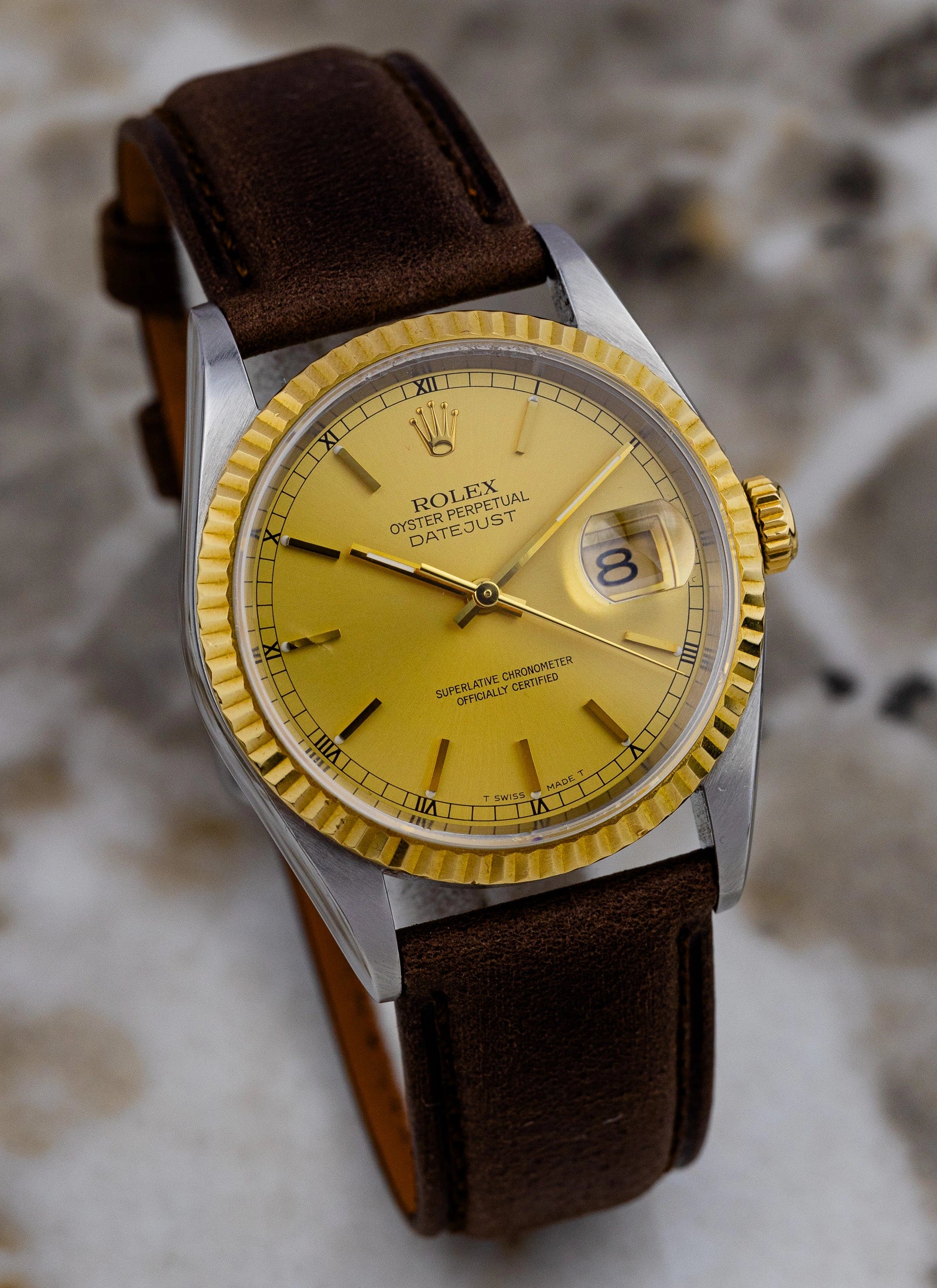 1995 Rolex Datejust Ref 16233 Champagne Dial