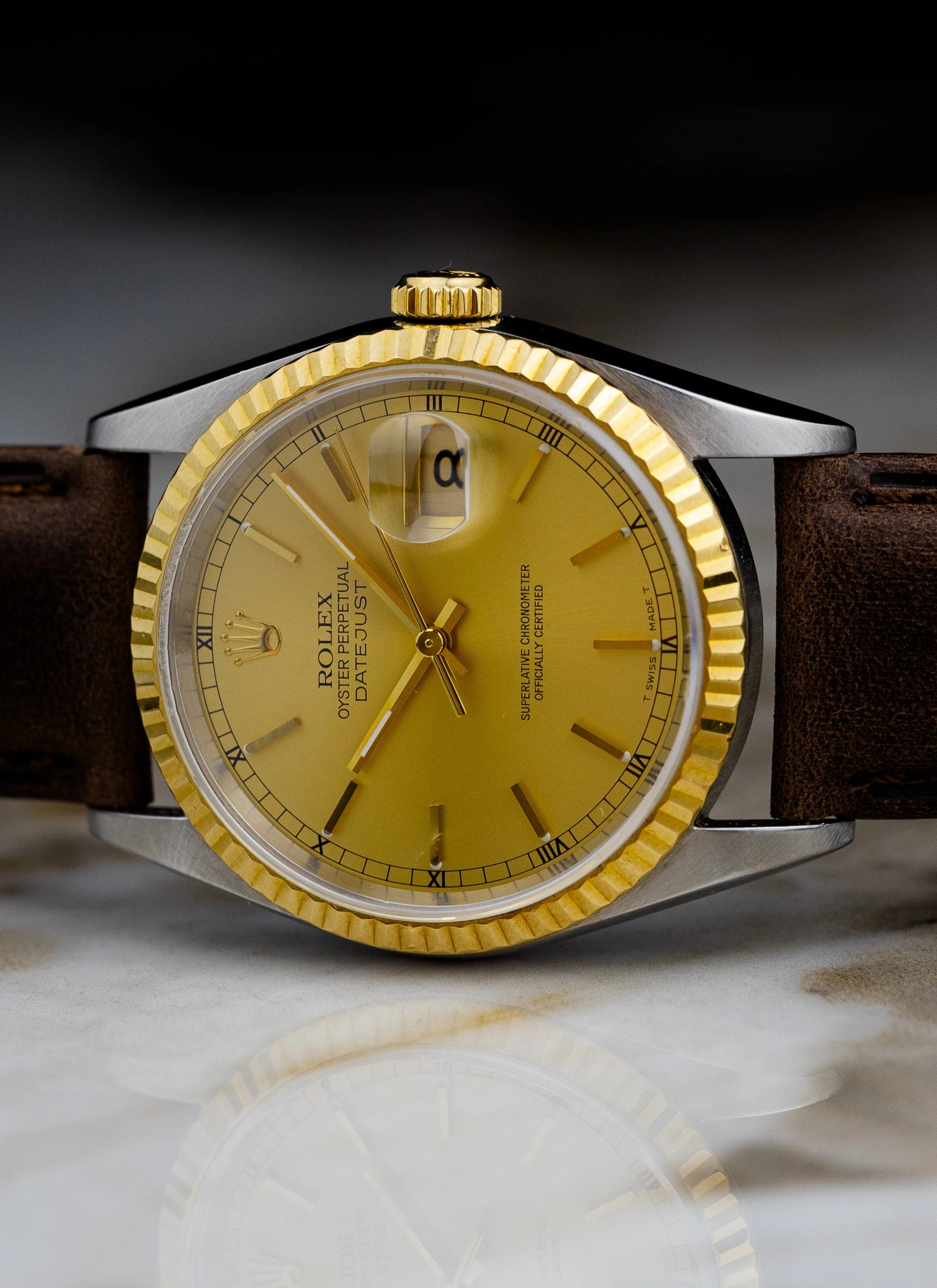 1995 Rolex Datejust Ref 16233 Champagne Dial