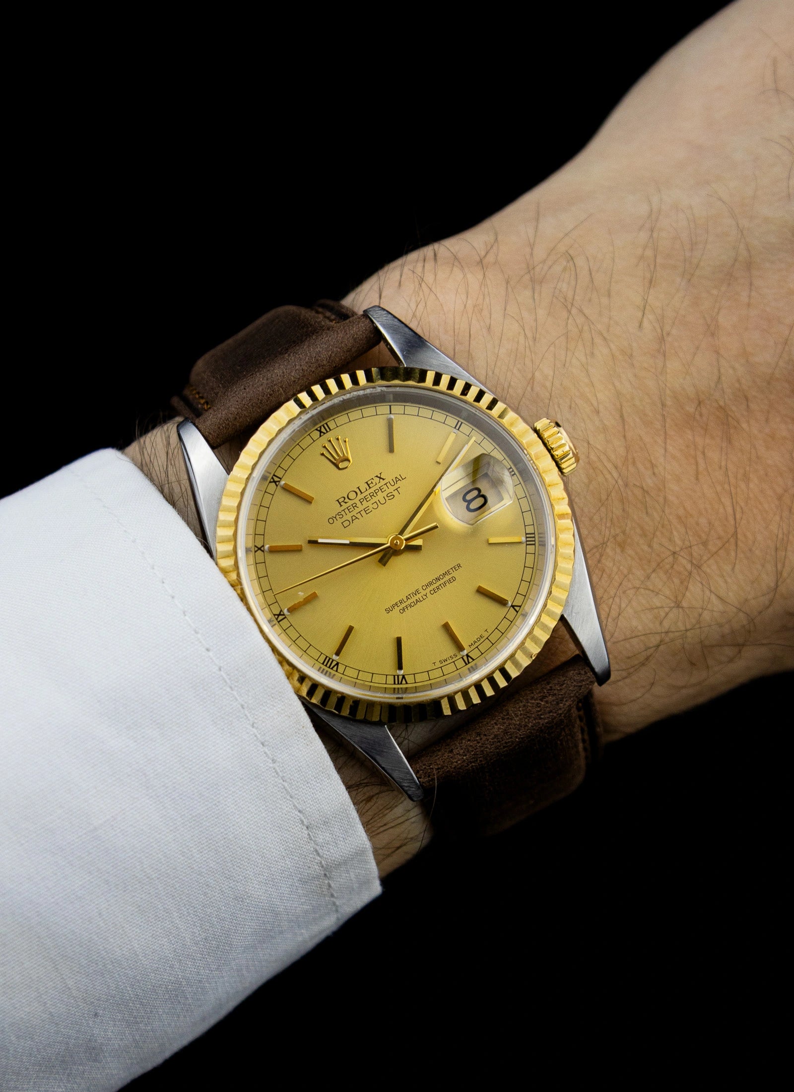 1995 Rolex Datejust Ref 16233 Champagne Dial
