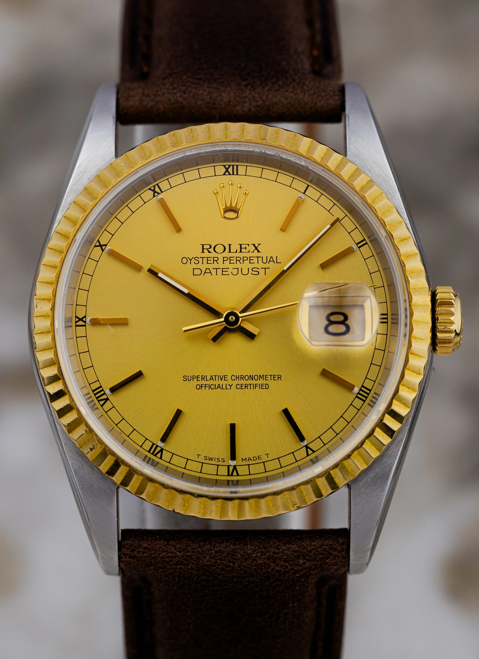 1995 Rolex Datejust Ref 16233 Champagne Dial