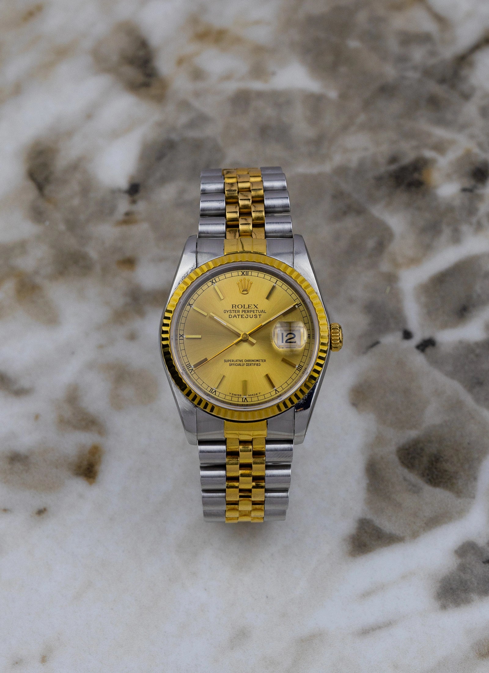 1991 Rolex Datejust 36 Champange Dial Ref. 16233