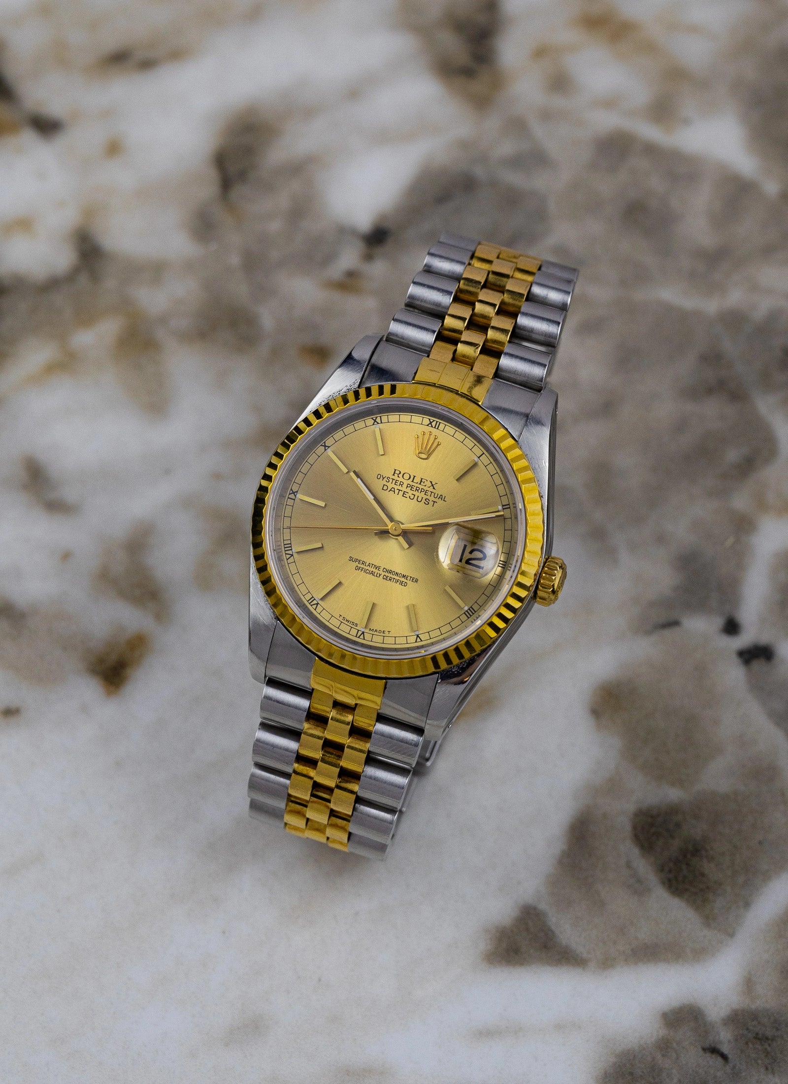1991 Rolex Datejust 36 Champange Dial Ref. 16233